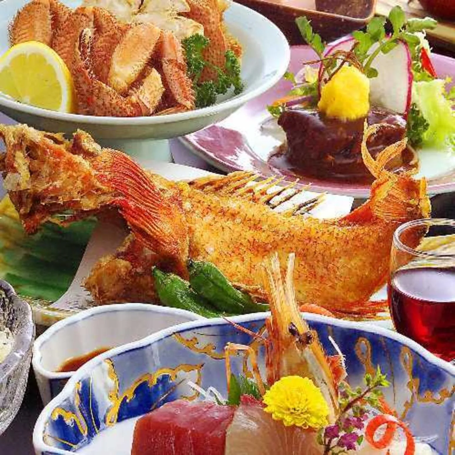 Dinner in Ryokan Ichinomatsu