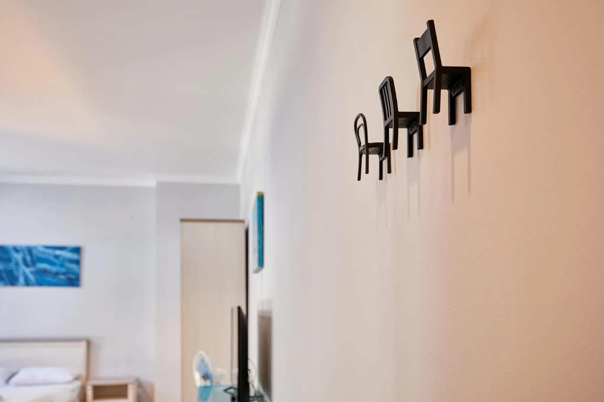 Decorative detail, Bed in Stabu Sēta Apartments