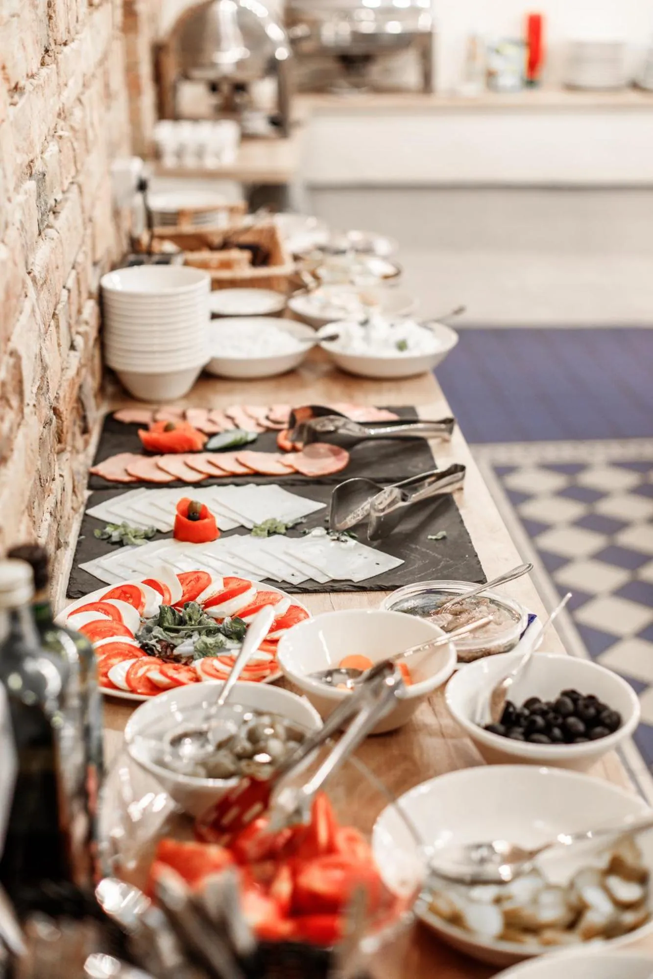 Buffet breakfast in Stabu Sēta Apartments