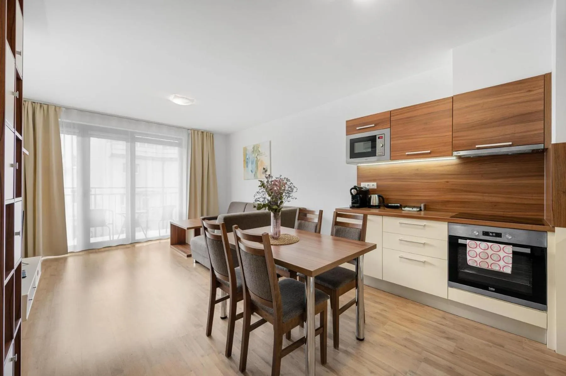 Kitchen or kitchenette in Apart Hotel VIRGO