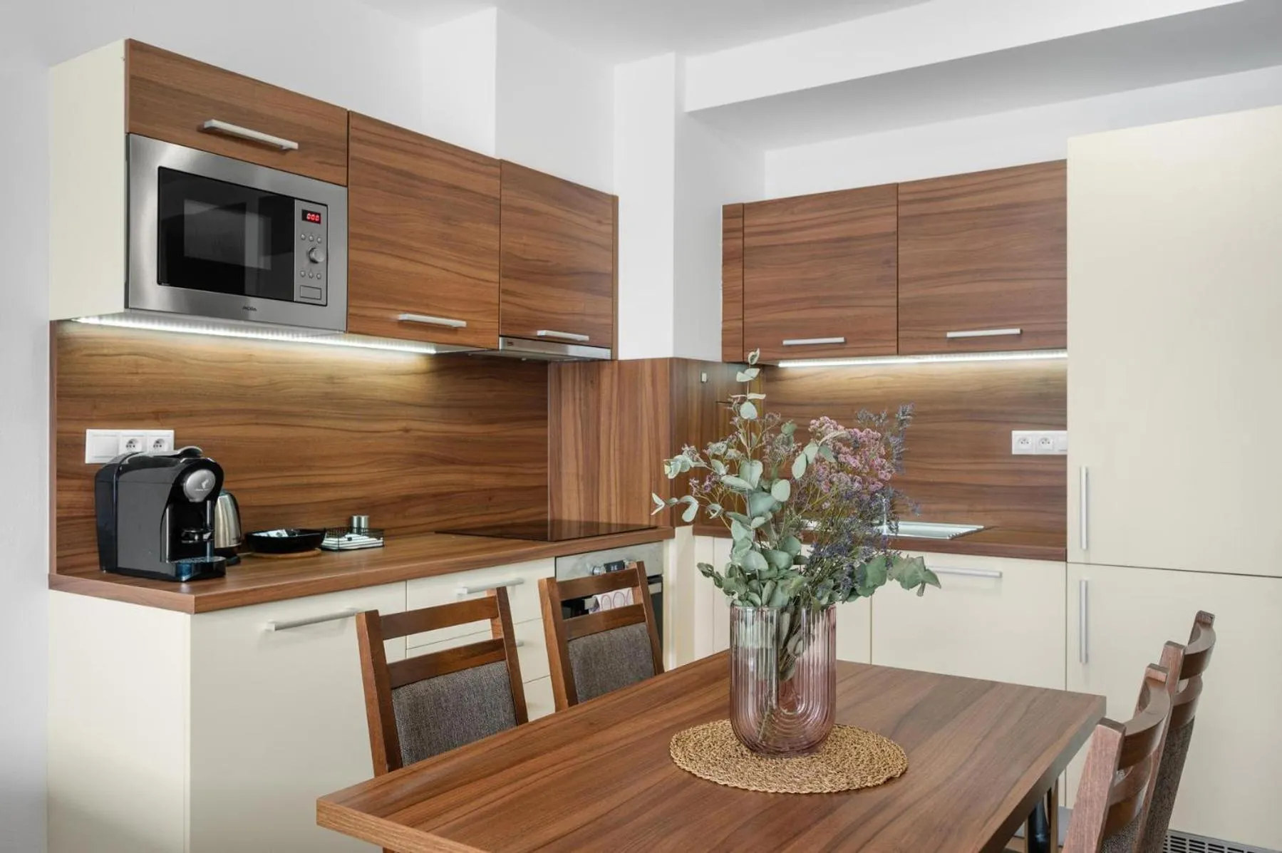 Kitchen or kitchenette in Apart Hotel VIRGO