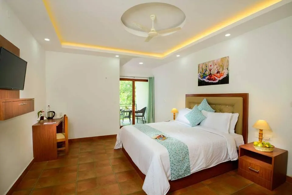 Bed in Spice Villa Thekkady