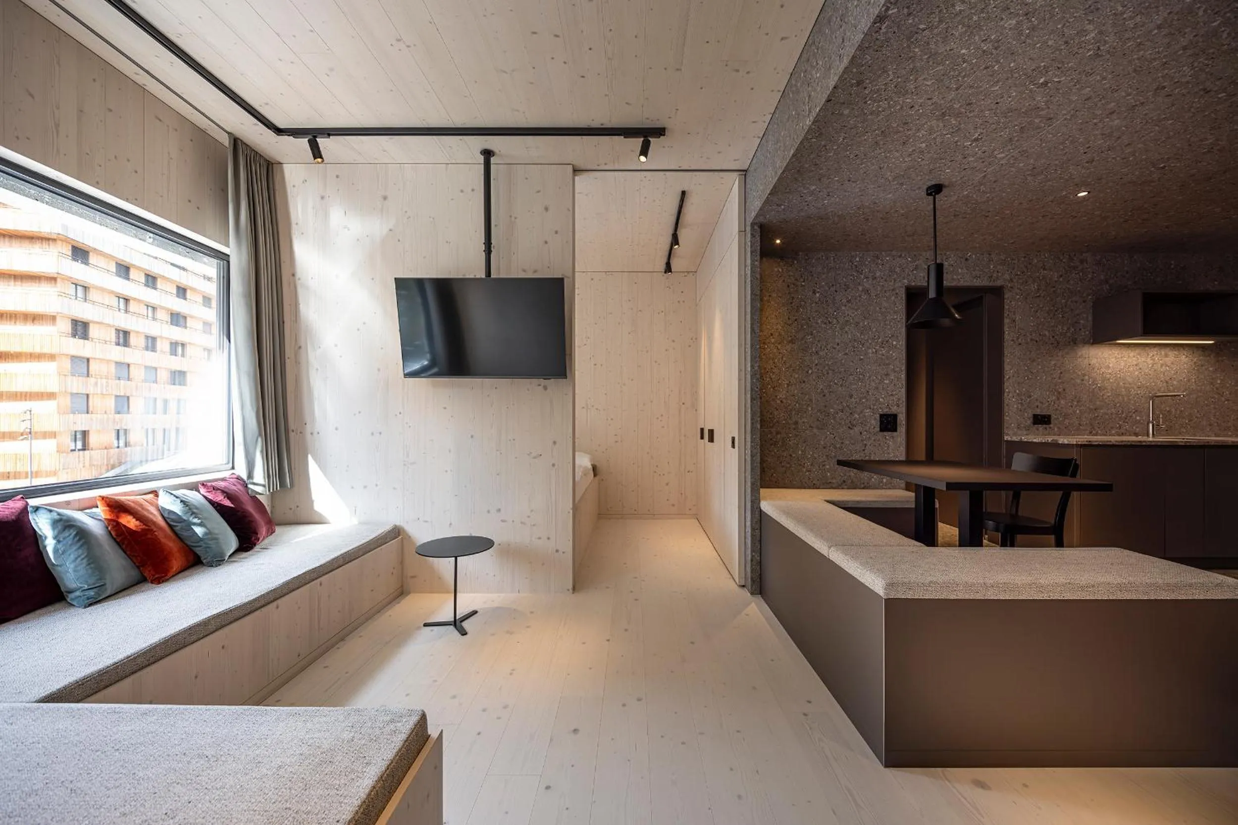 Bed in The Hide Flims Hotel