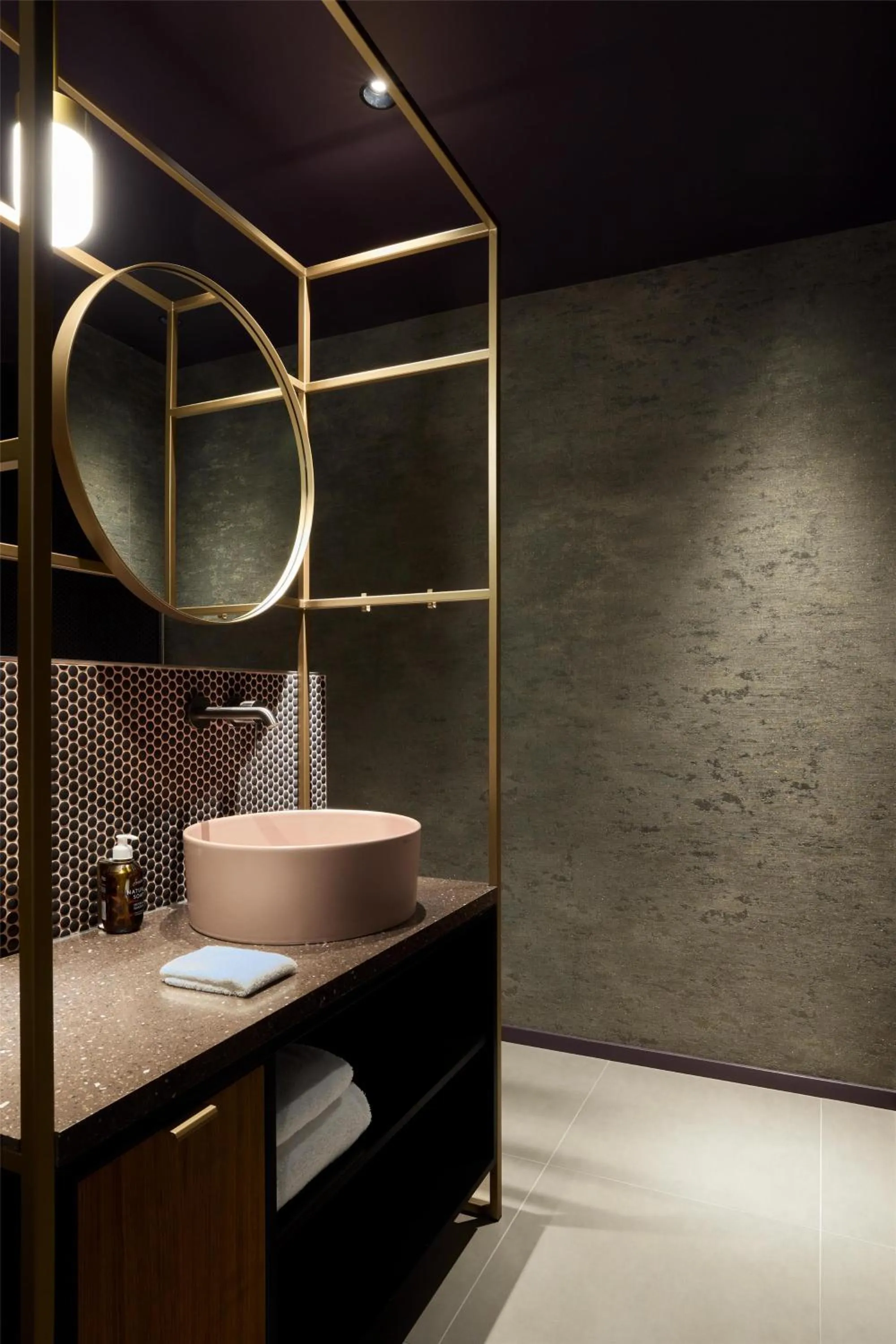 Bathroom in Me and All Hotel Flims, by Hyatt