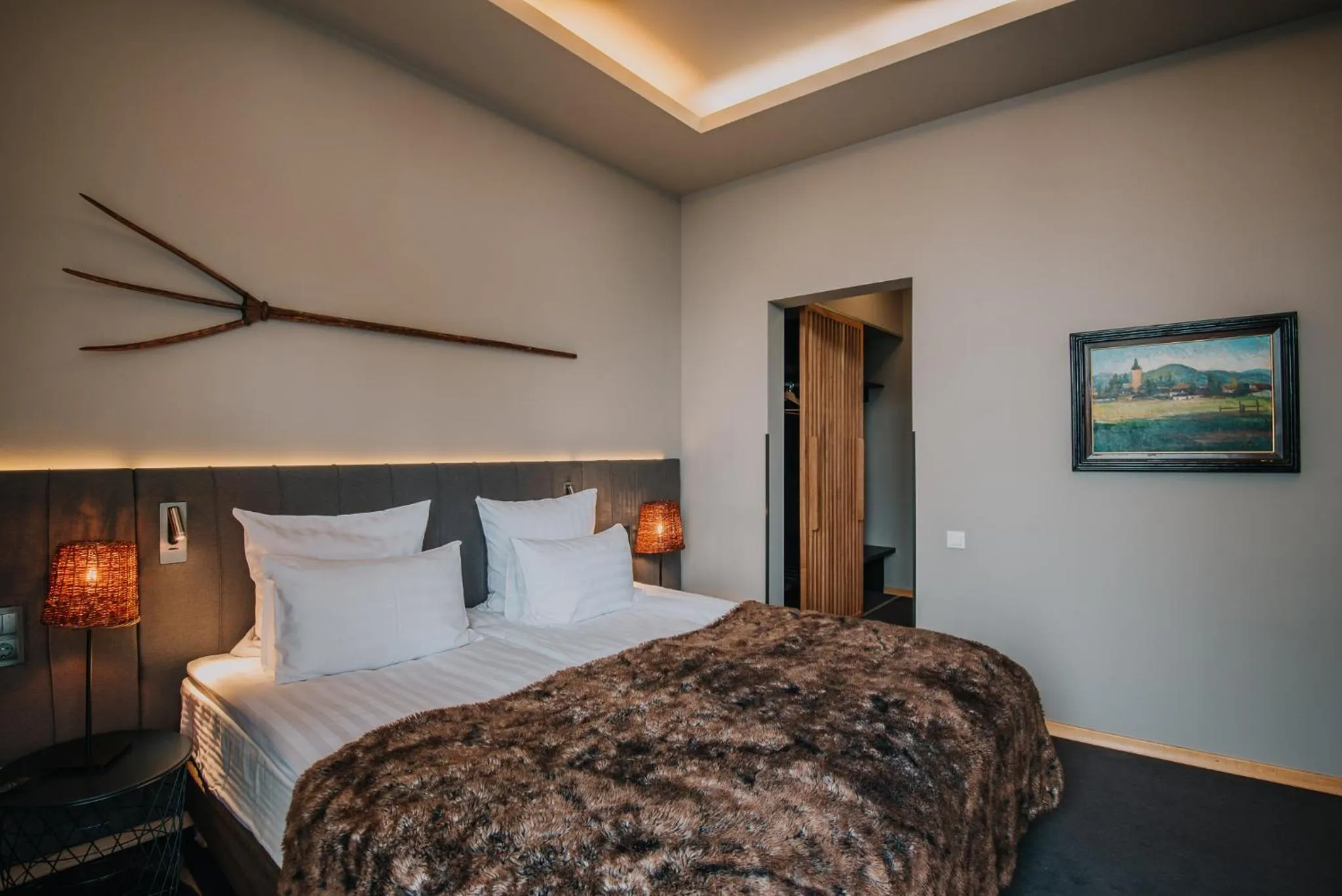 Bedroom, Bed in Balvanyos Resort - Peakture Hotel & Grand Hotel Balvanyos