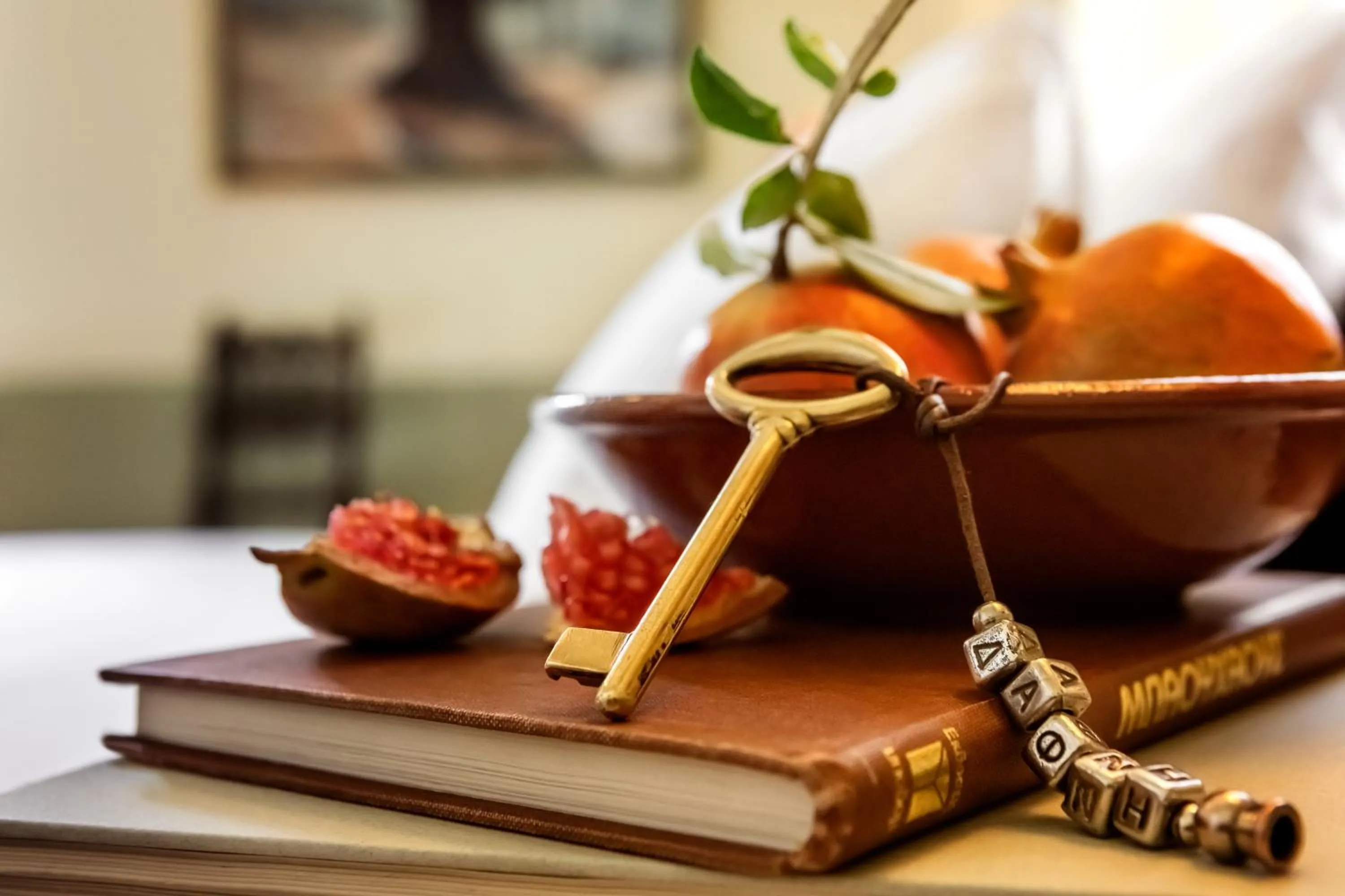 Decorative detail in Archontiko Parnassus Dadi