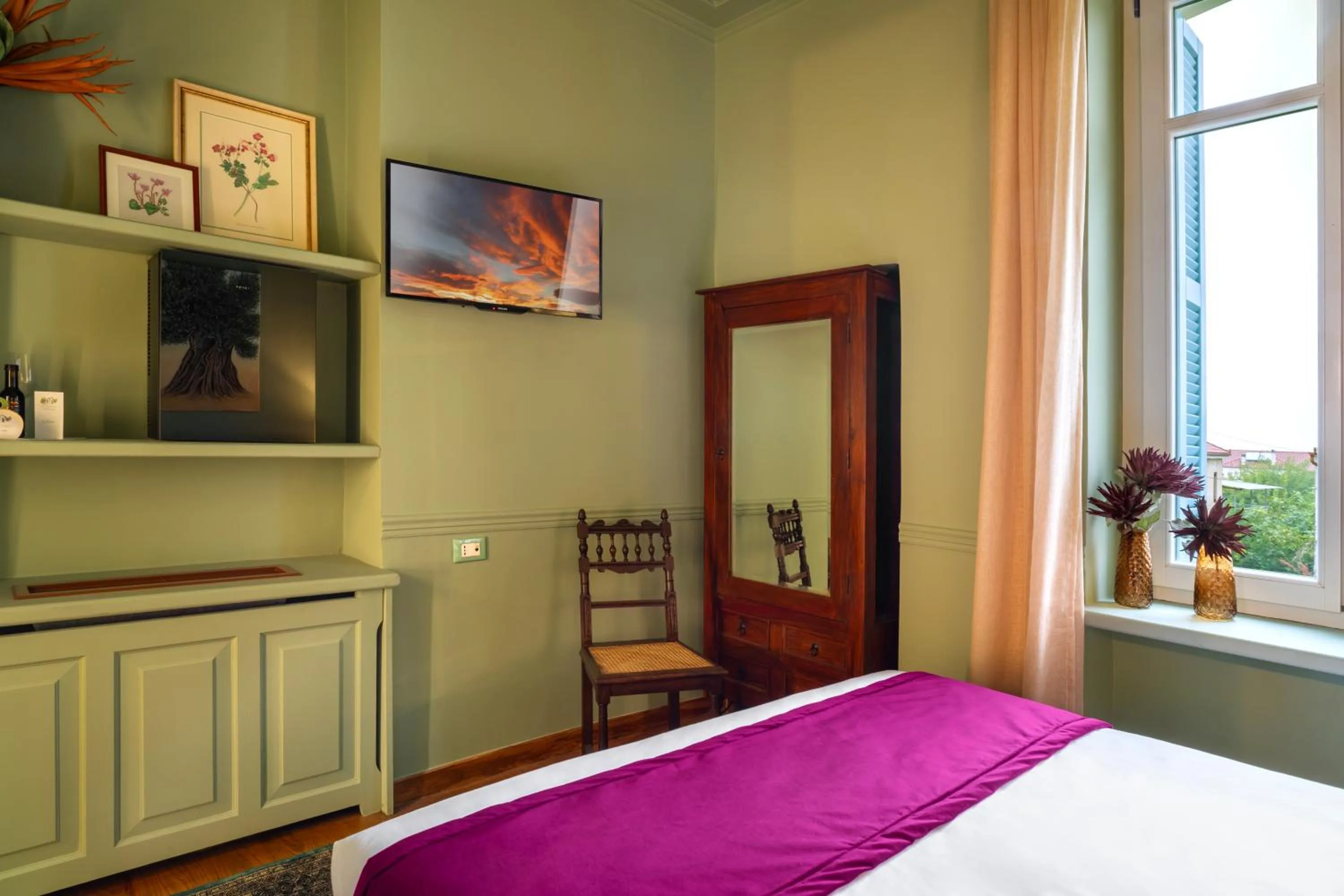 Bed in Archontiko Parnassus Dadi