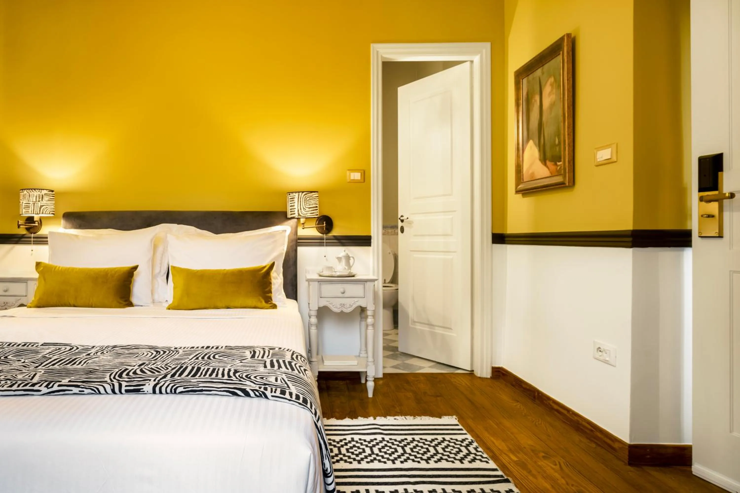 Bed in Archontiko Parnassus Dadi