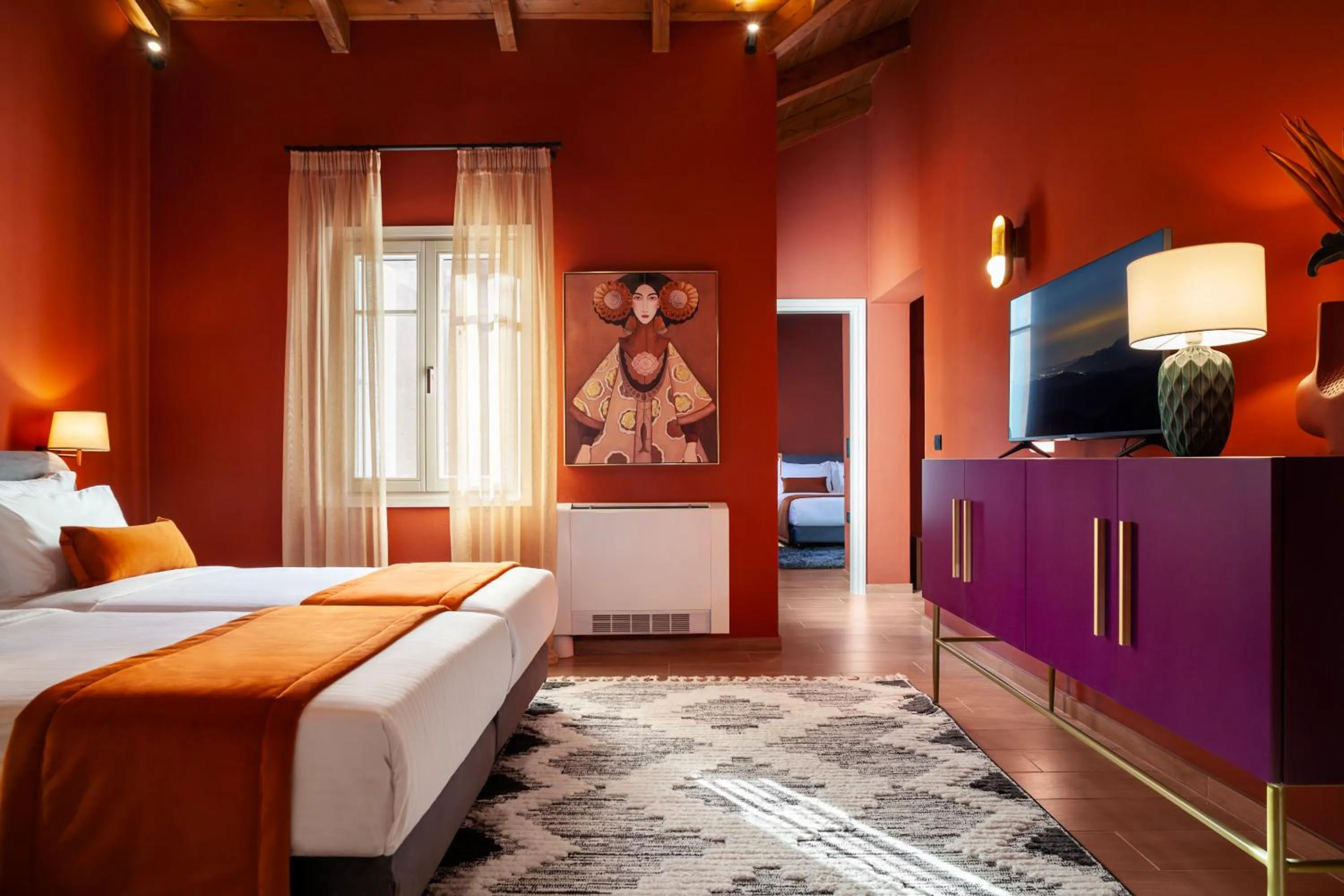 Bed in Archontiko Parnassus Dadi