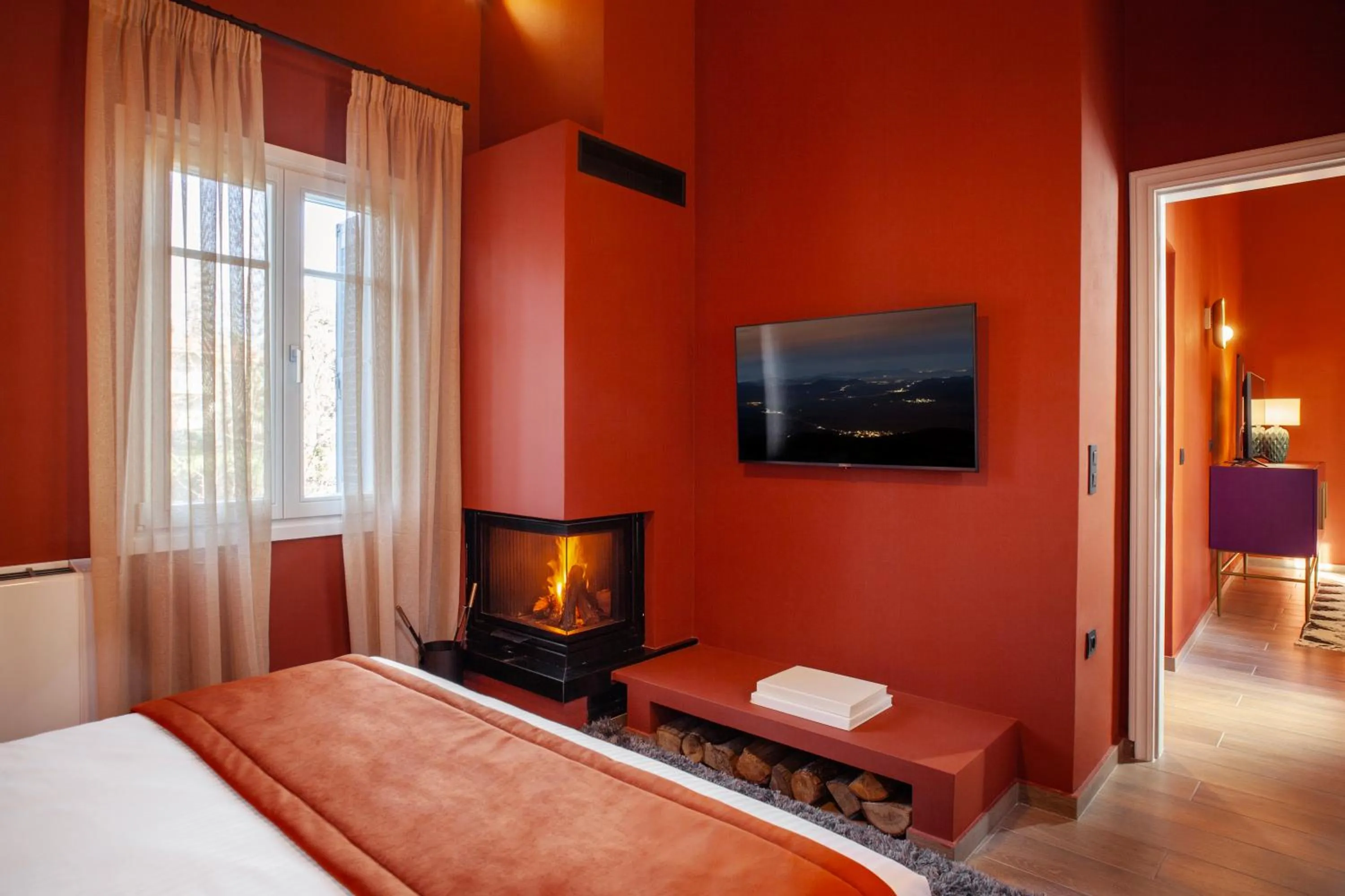 Bed in Archontiko Parnassus Dadi