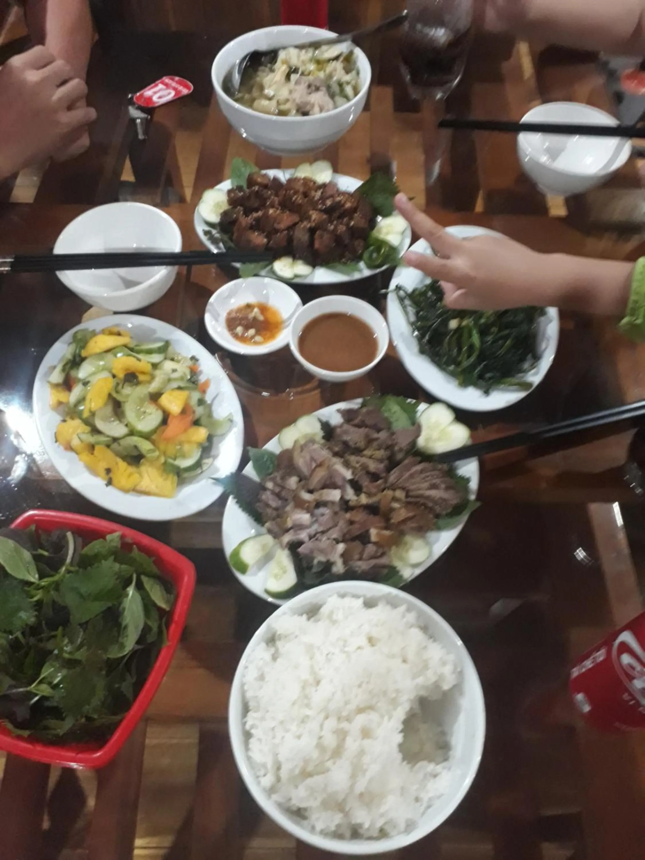 Food and drinks in Tuyet's Homestay