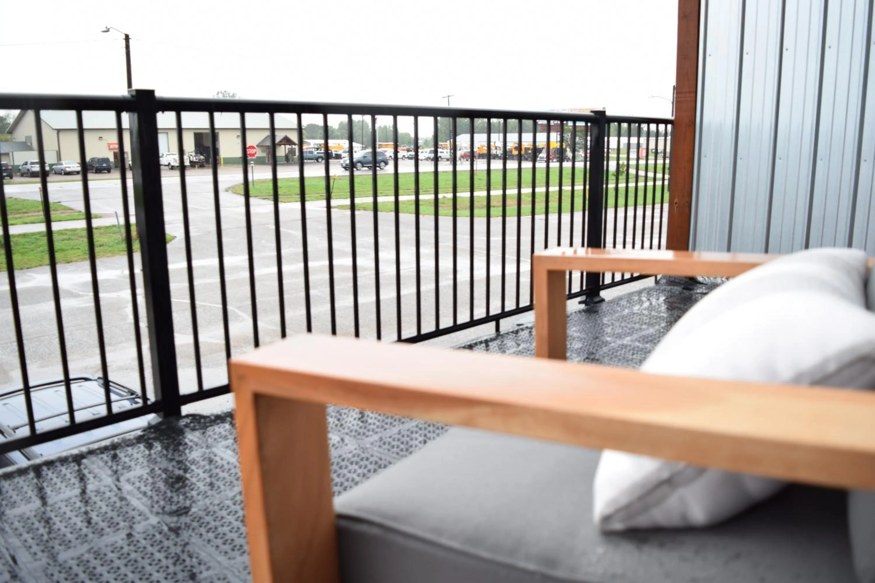 Balcony/Terrace, Bed in The Otter Lodge