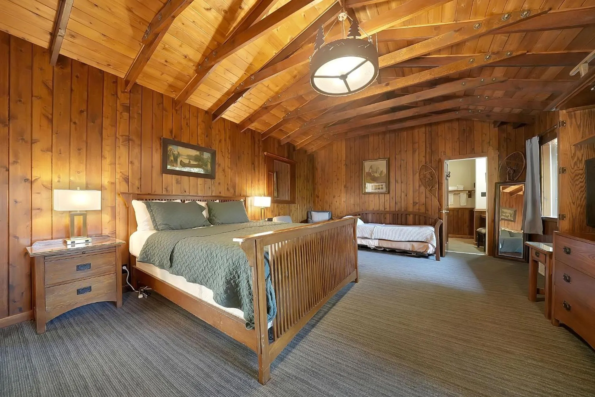 Bed in Narrow Gauge Inn