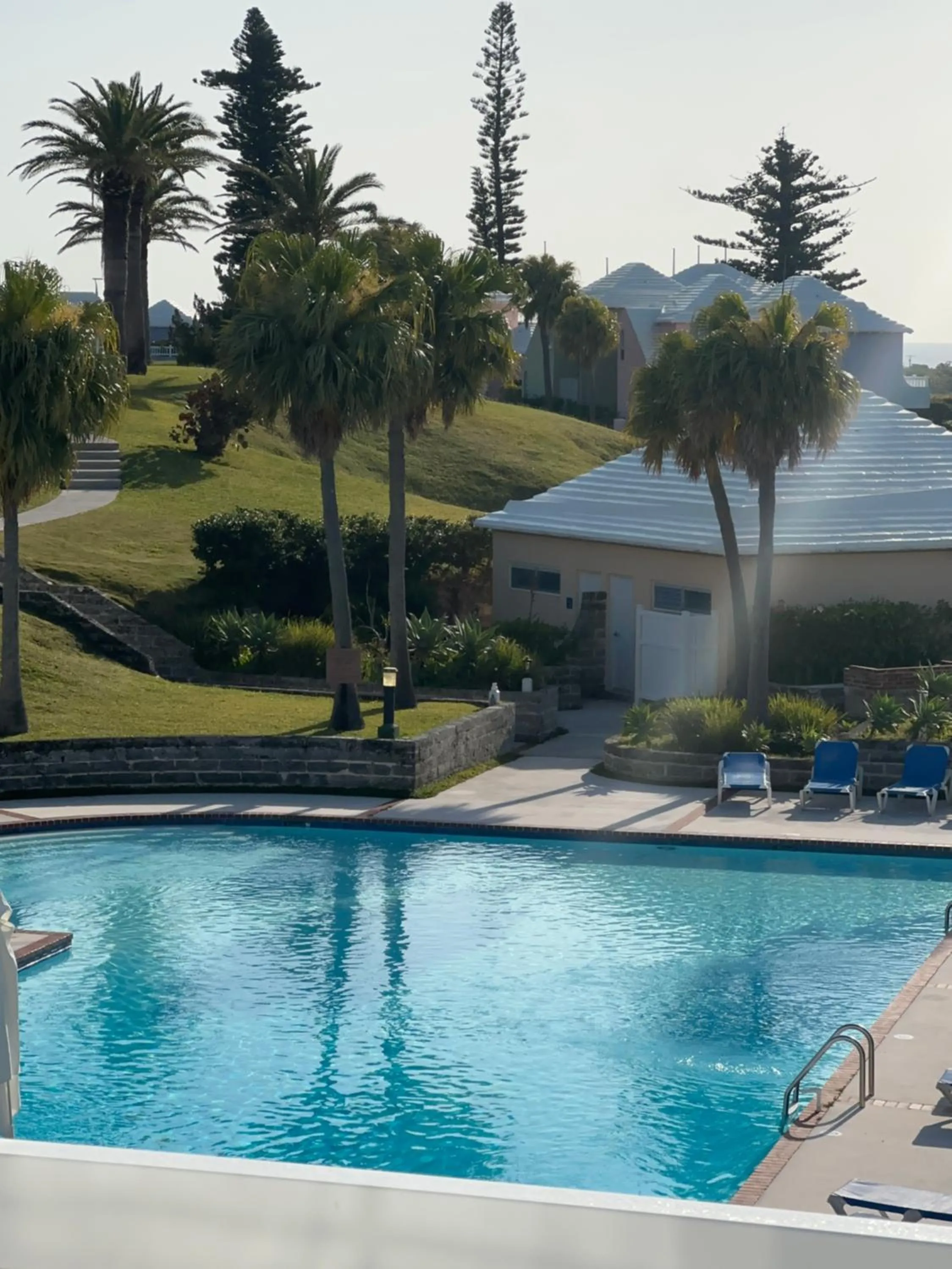 Pool view in St George's Club