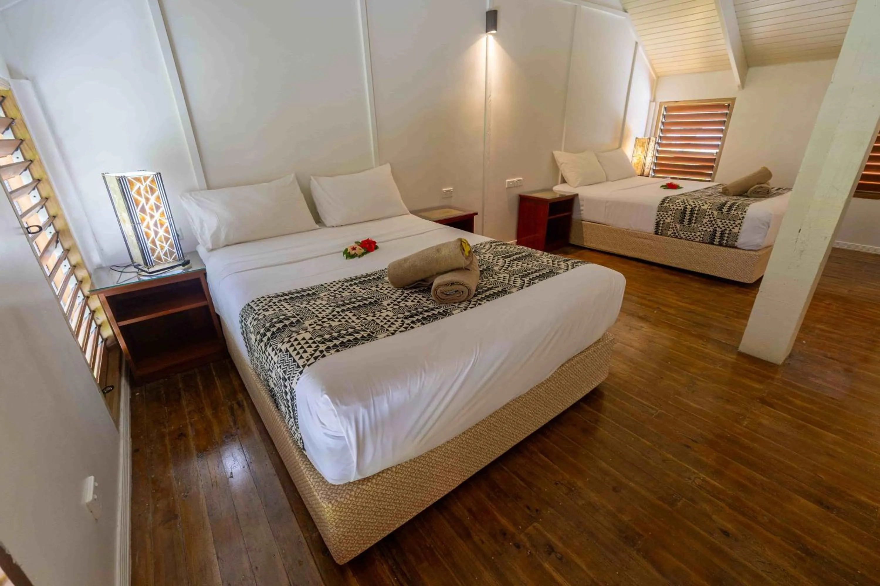 Bed in Beachouse Resort