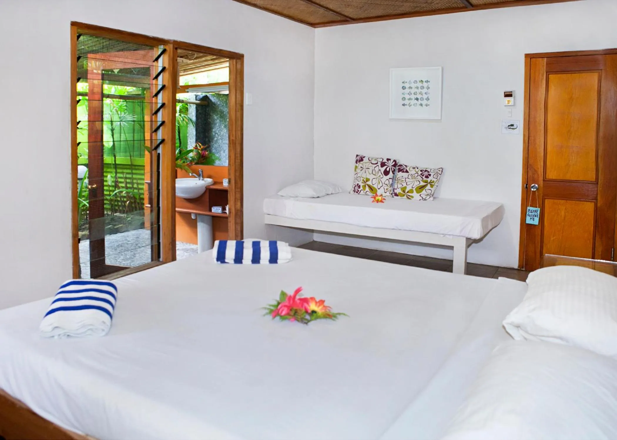 Bed in Beachouse Resort