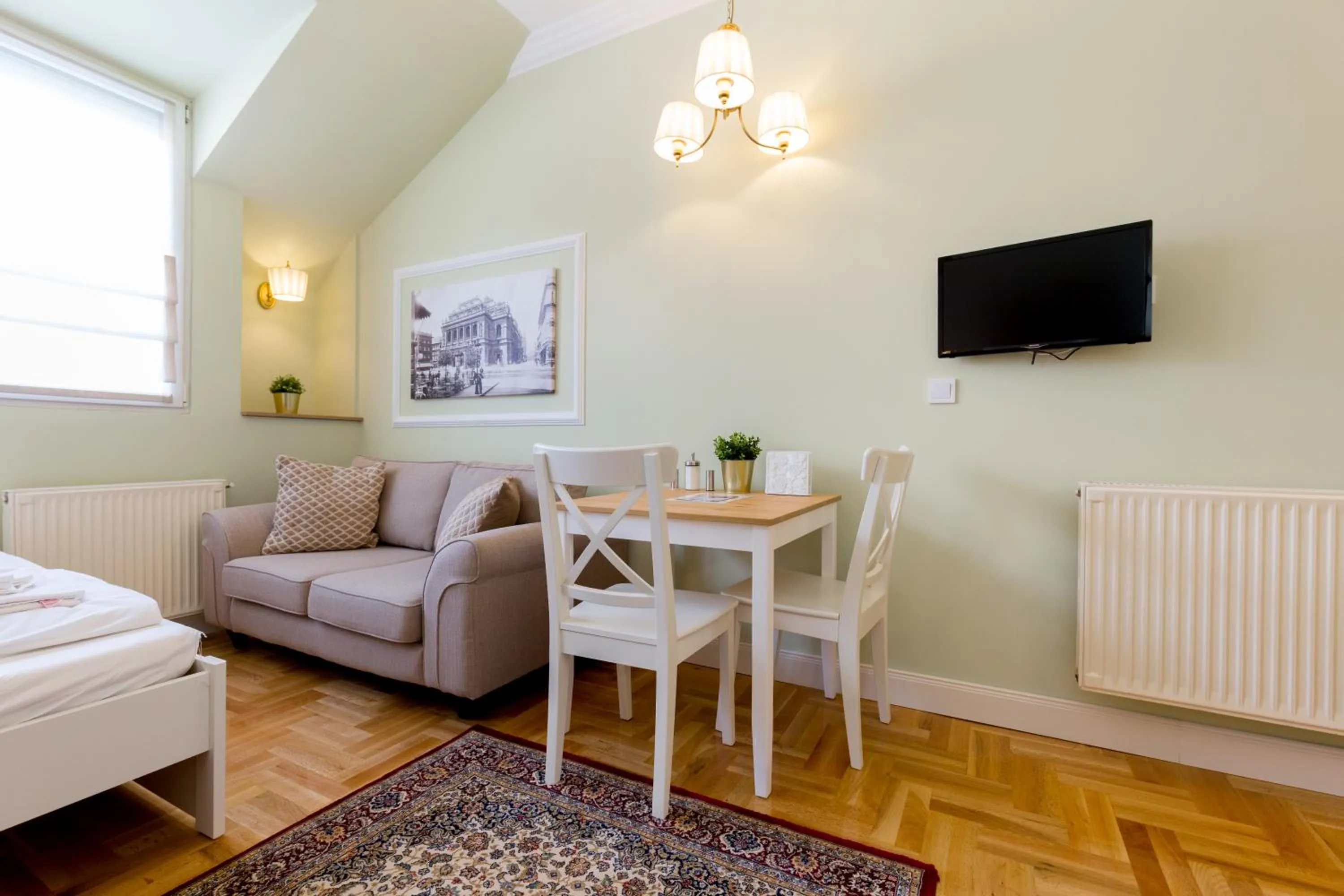 Living room in Roland Apartments