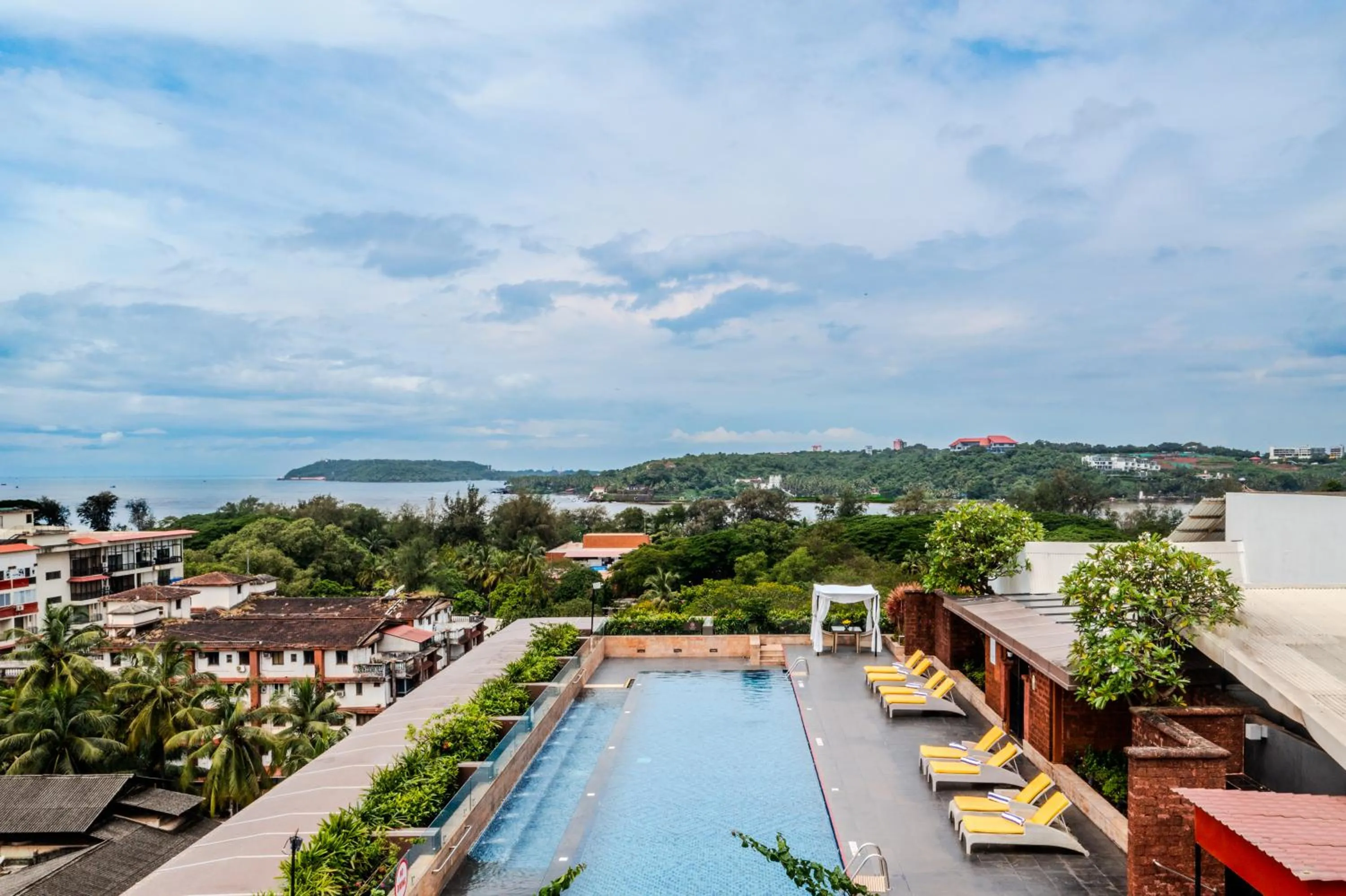 Pool view in Vivanta Goa, Panaji