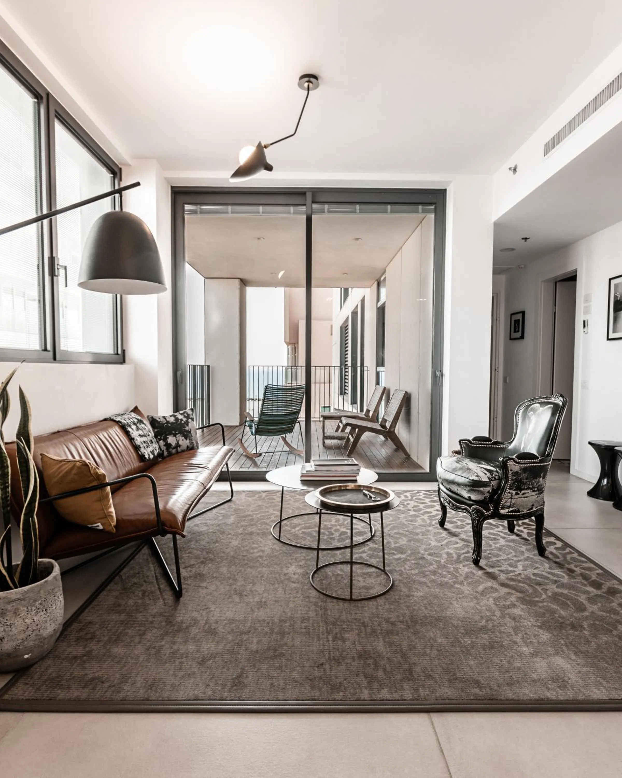 Living room in Renoma Apartments