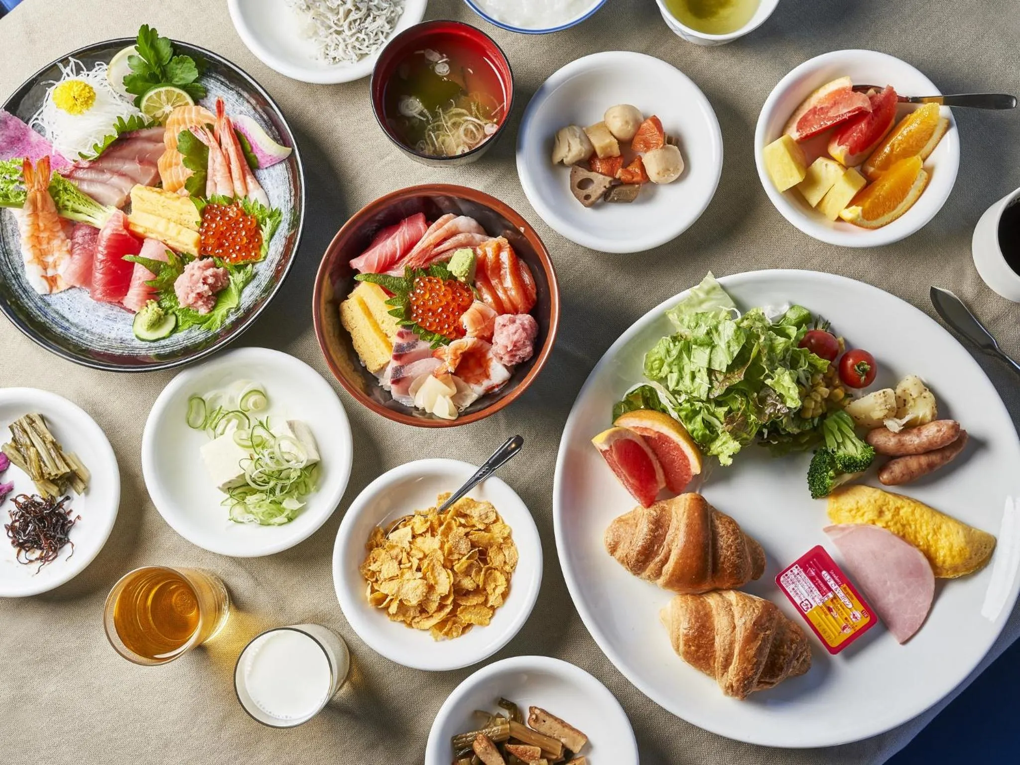 Buffet breakfast in Hakuba Alps Hotel