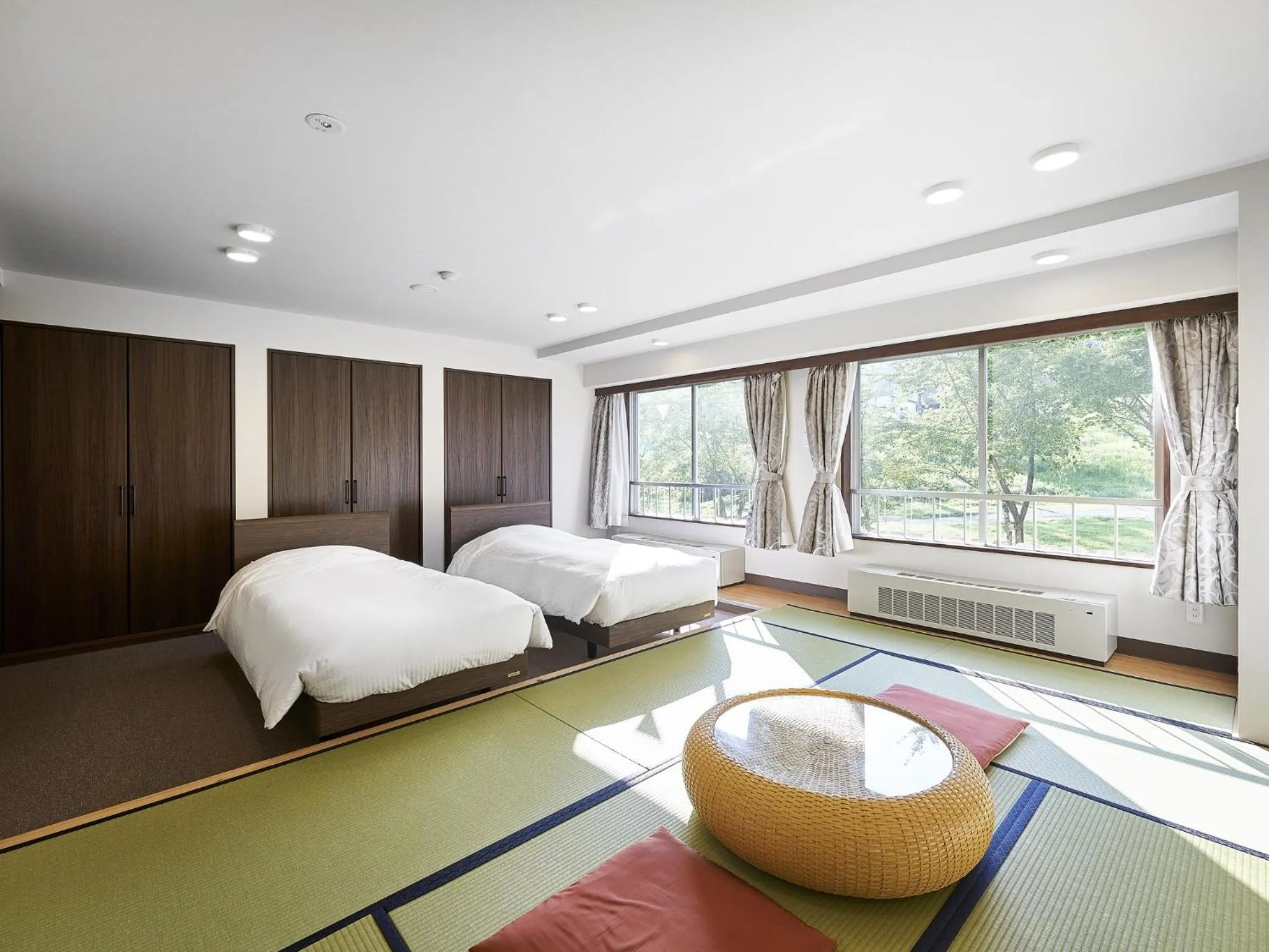 Bed in Hakuba Alps Hotel