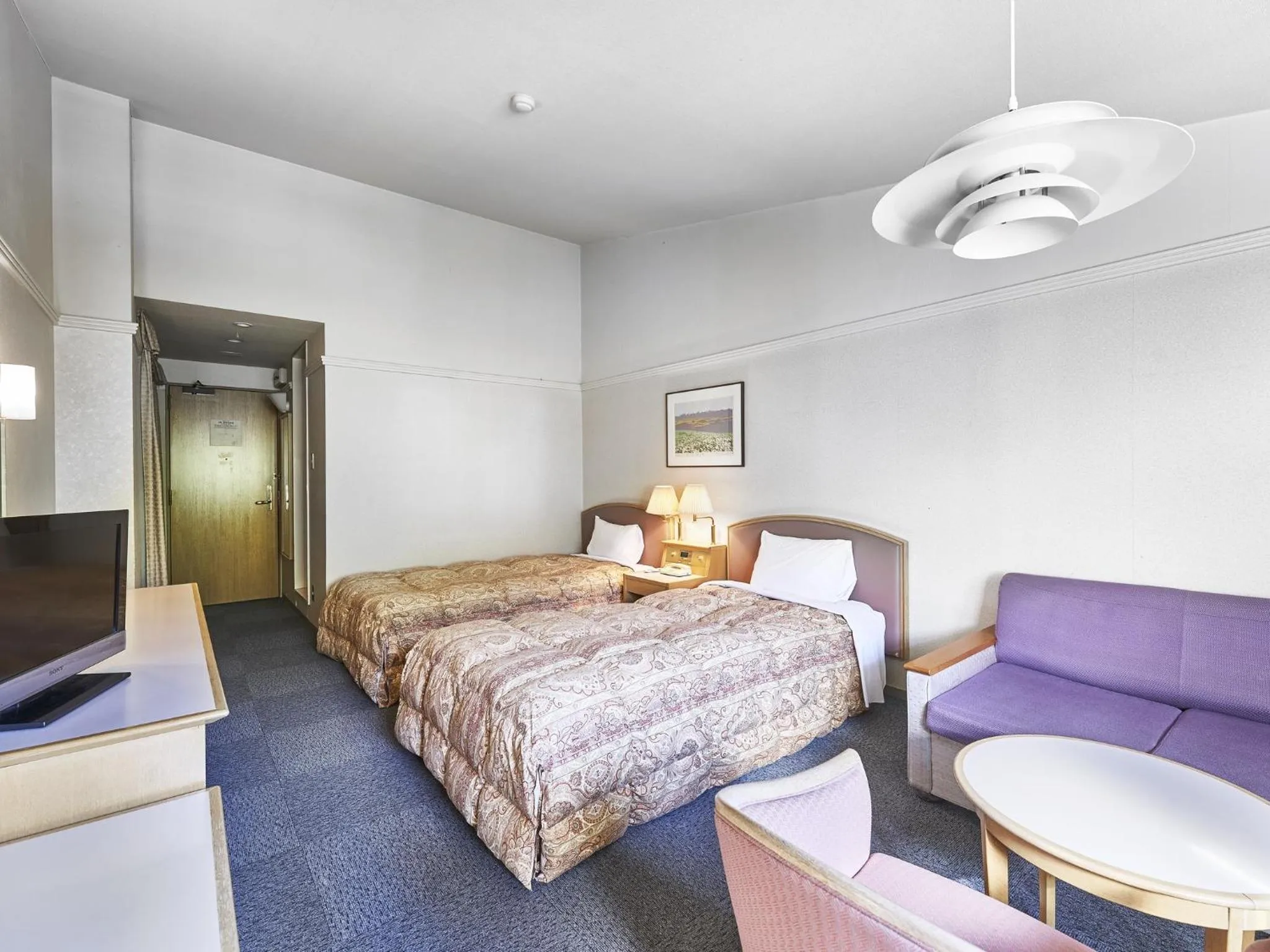 Bed in Hakuba Alps Hotel