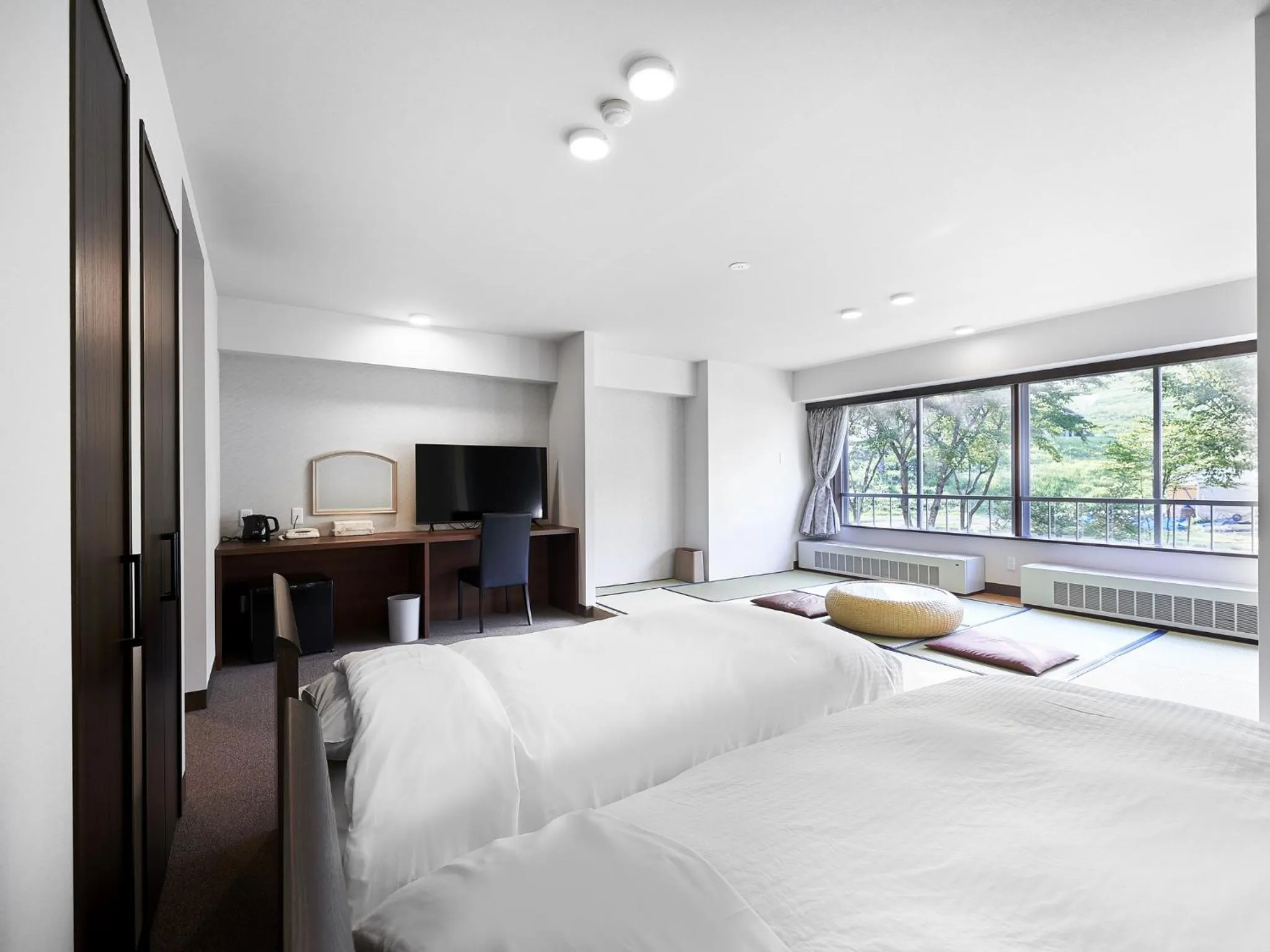 Bed in Hakuba Alps Hotel