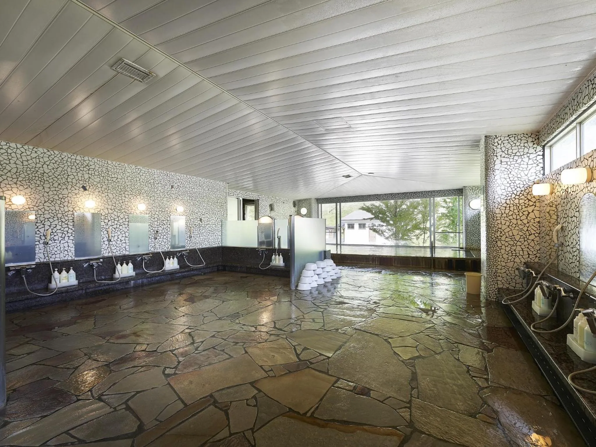 Hot Spring Bath in Hakuba Alps Hotel