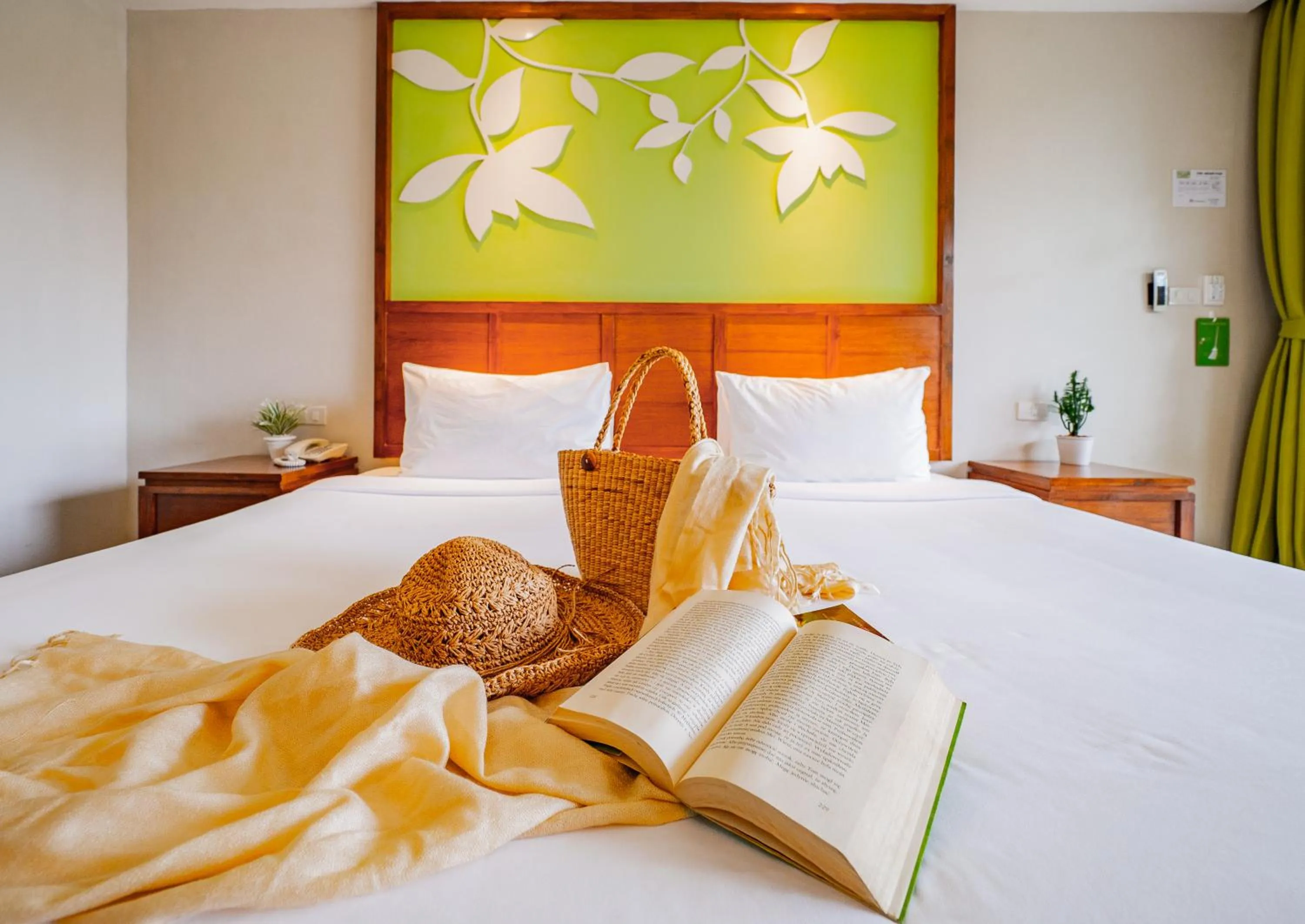 Bedroom, Bed in The Leaf Oceanside by Katathani - SHA Extra Plus