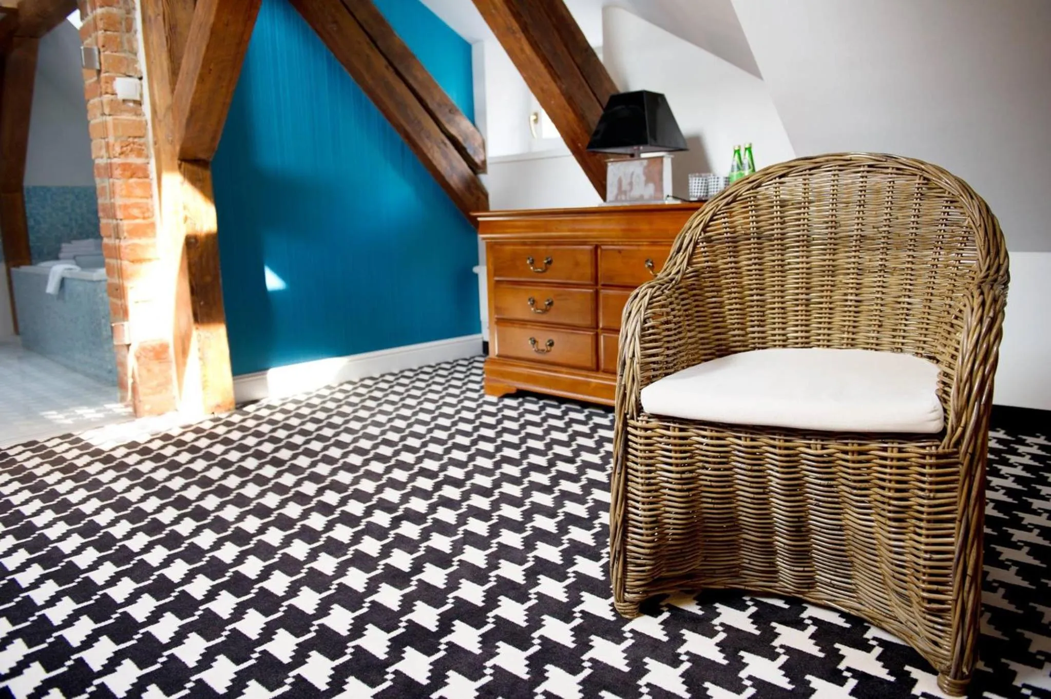 Seating area, Bed in Hotel Kolegiacki