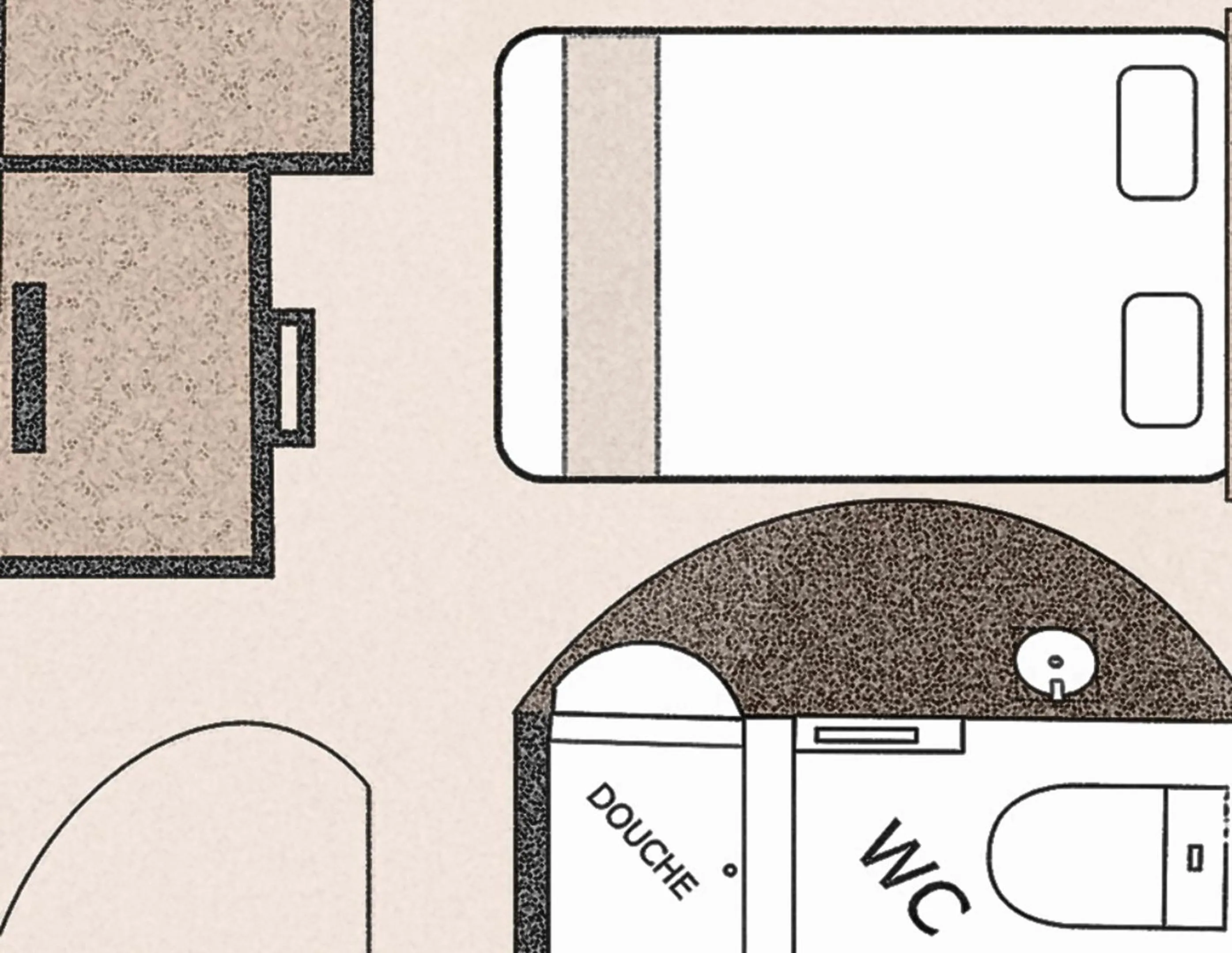 Floor plan in Castel Victoria
