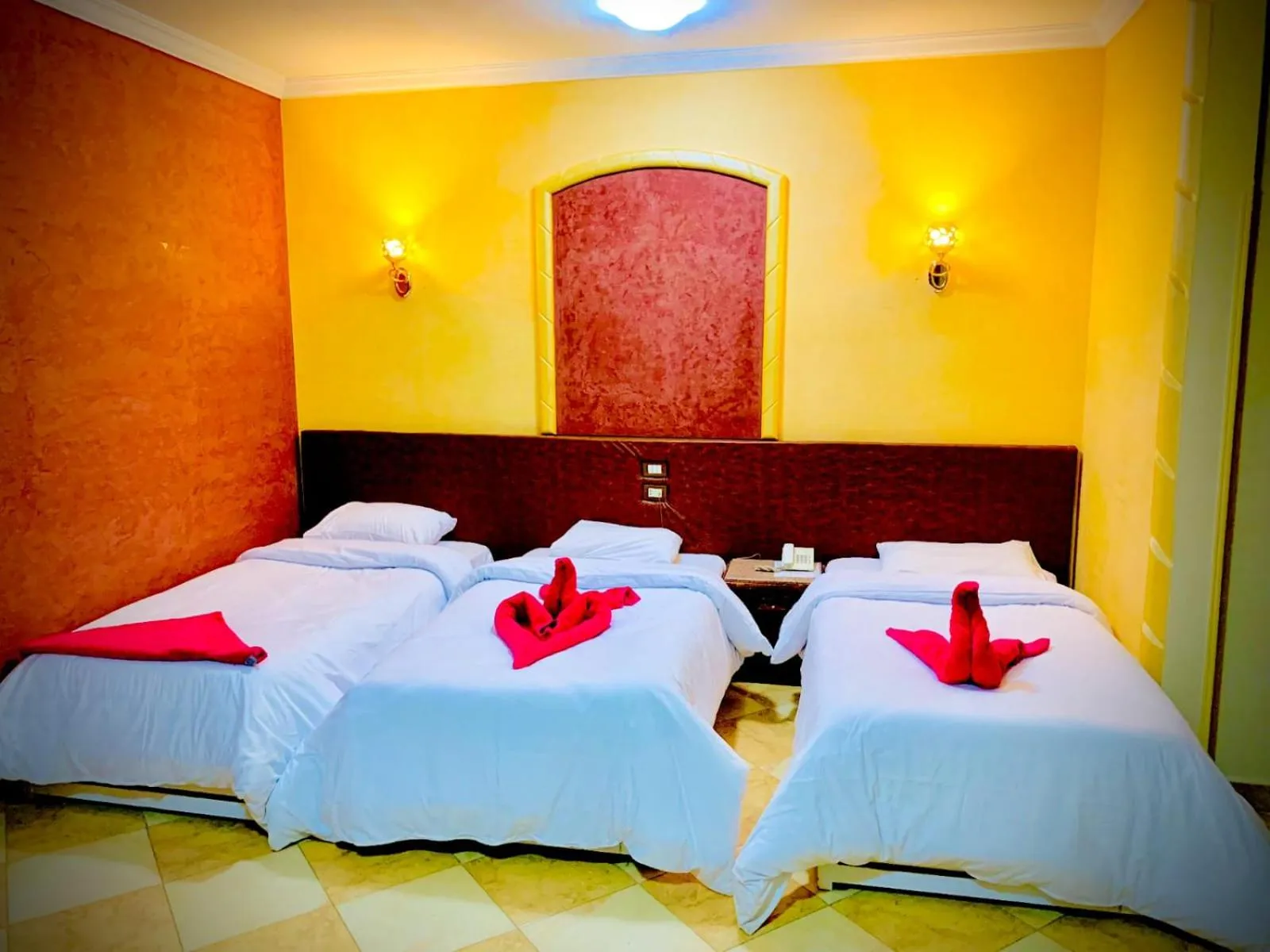 Bed in Nile Valley Hotel