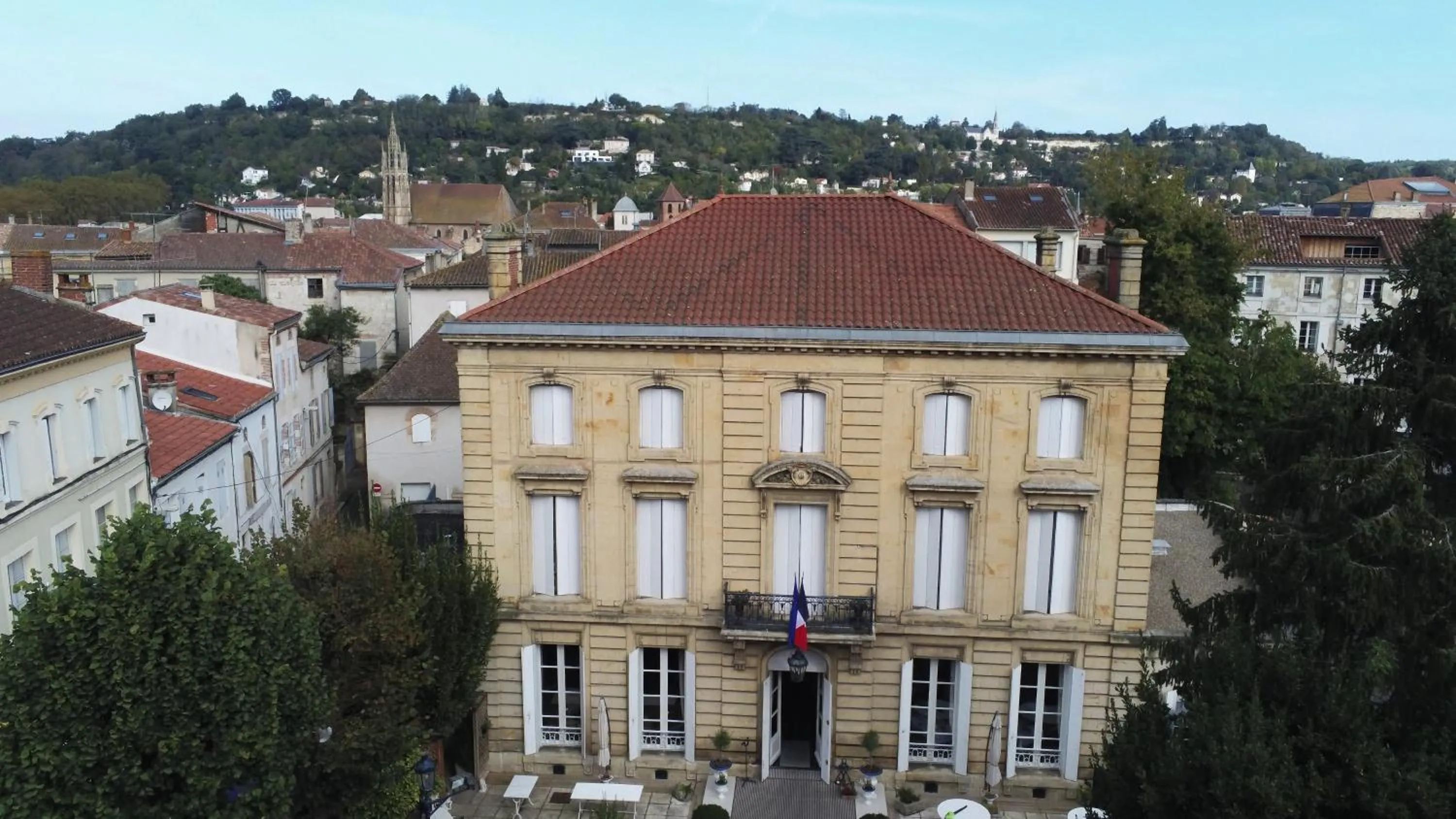 Bird's eye view in Hôtel Château des Jacobins