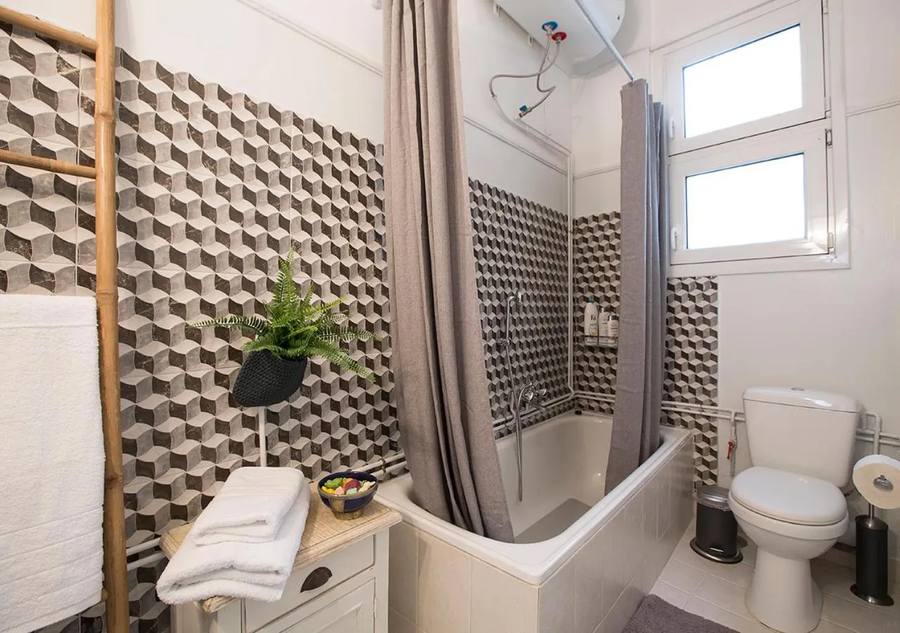 Bathroom in Attractive Flat near the Acropolis Museum & Metro Station by Athenian Homes
