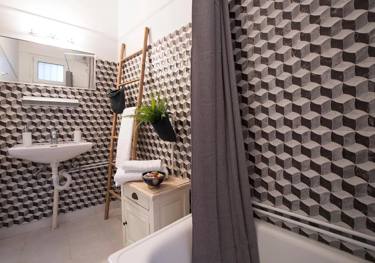 Bathroom in Attractive Flat near the Acropolis Museum & Metro Station by Athenian Homes