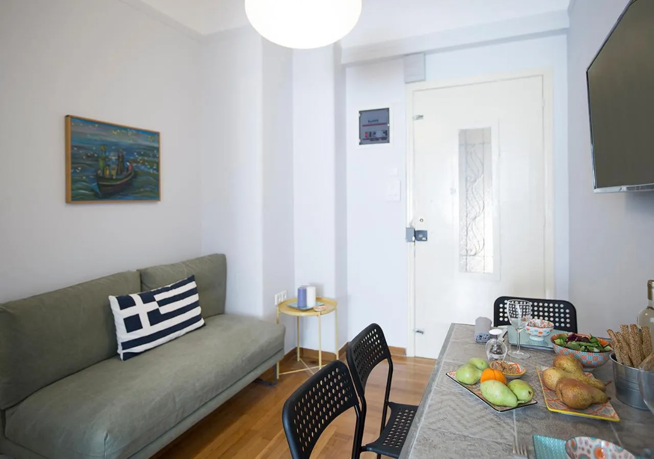 Living room in Attractive Flat near the Acropolis Museum & Metro Station by Athenian Homes