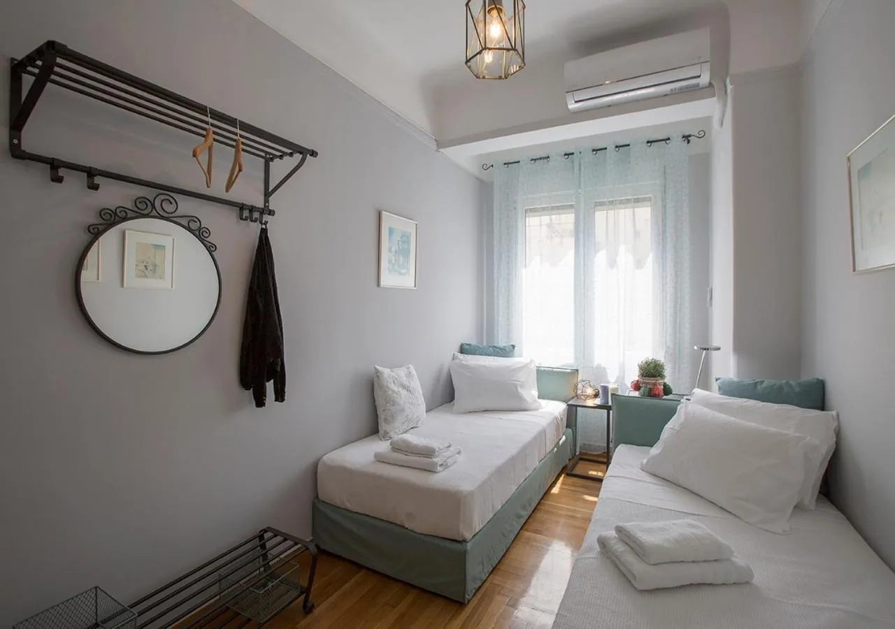 Bedroom, Bed in Attractive Flat near the Acropolis Museum & Metro Station by Athenian Homes