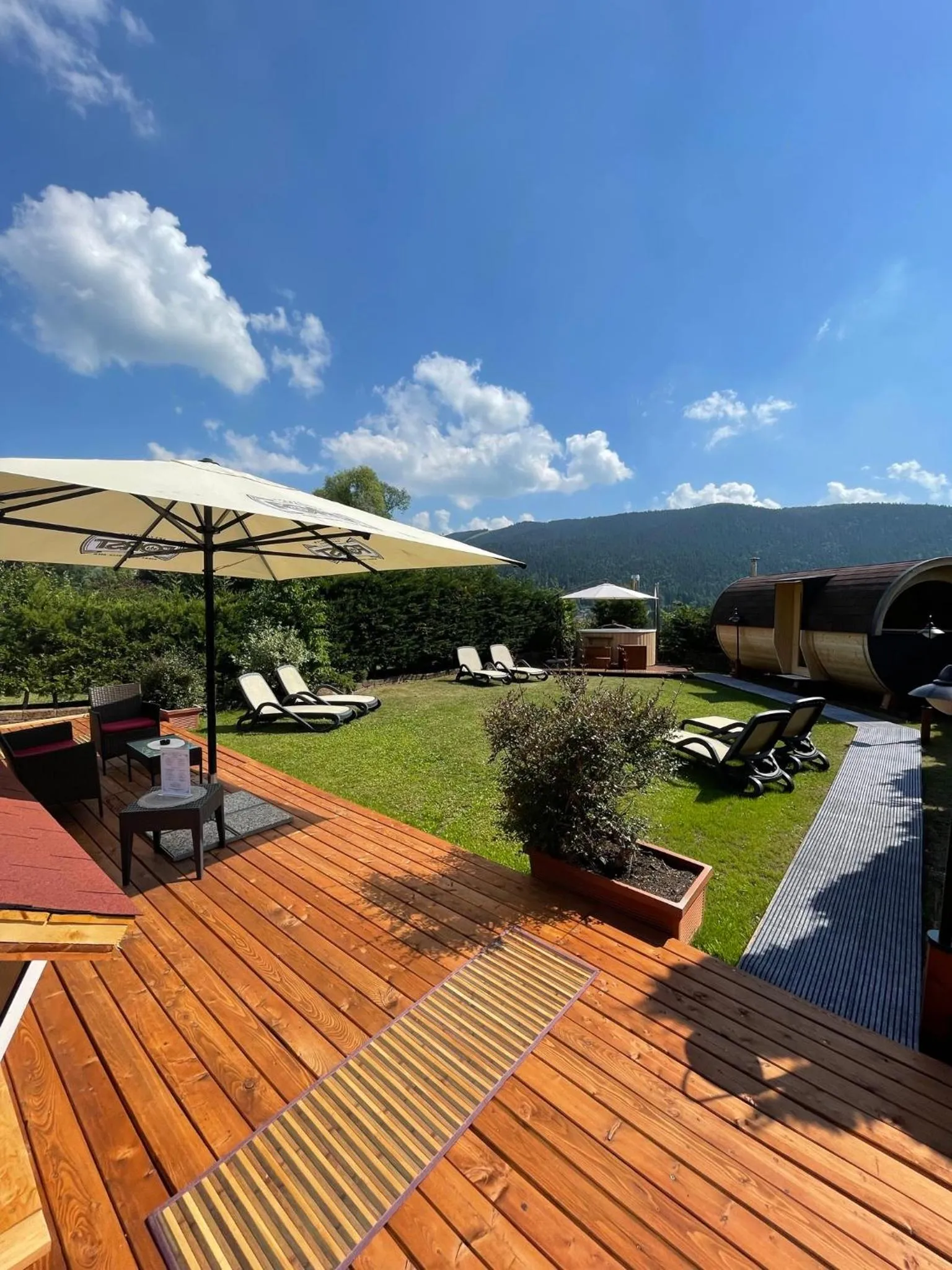 Open Air Bath in Folgaria Post Hotel
