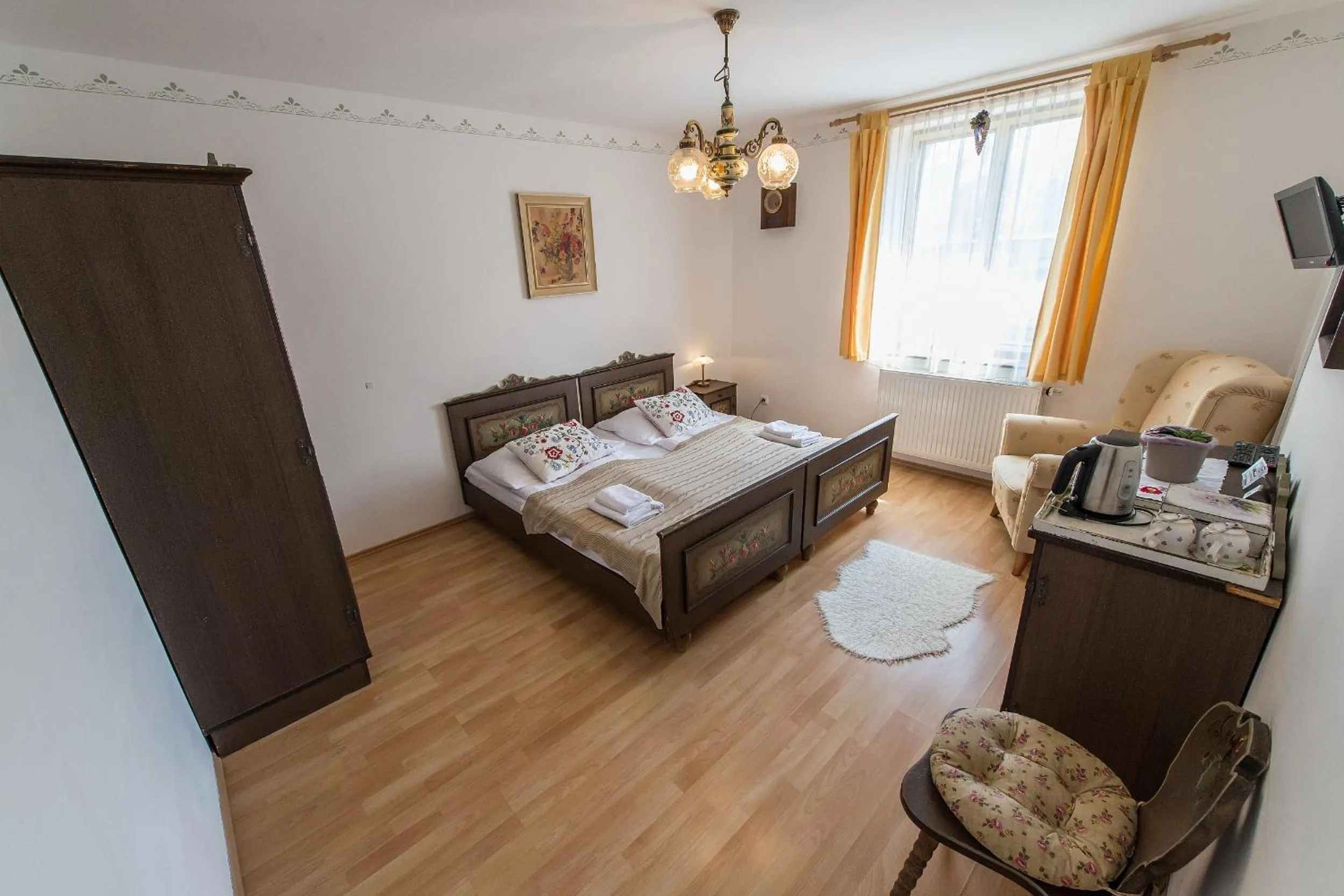 Photo of the whole room, Bed in Pension Fialka