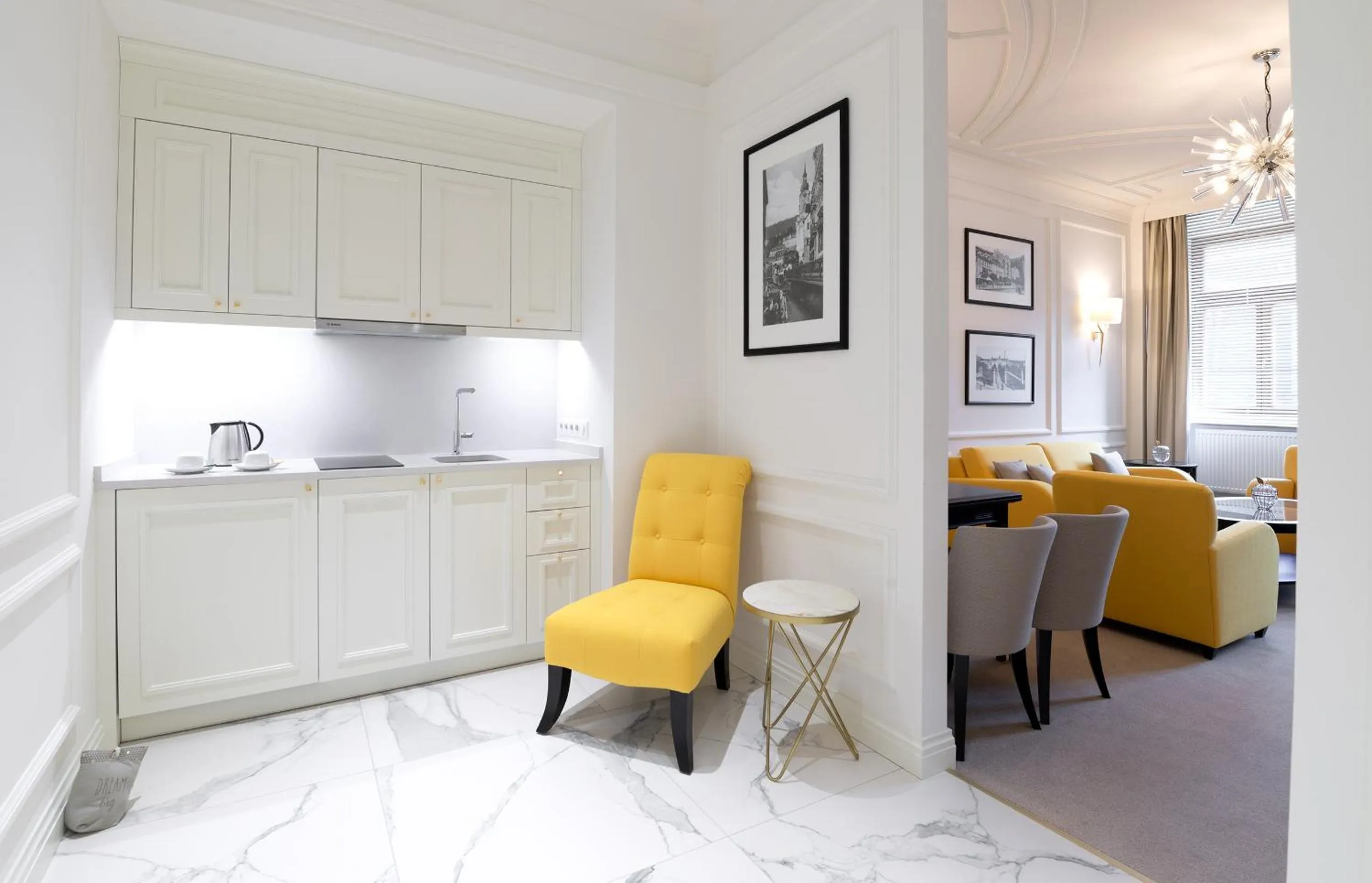 Kitchen or kitchenette in Boutique Hotel Corso