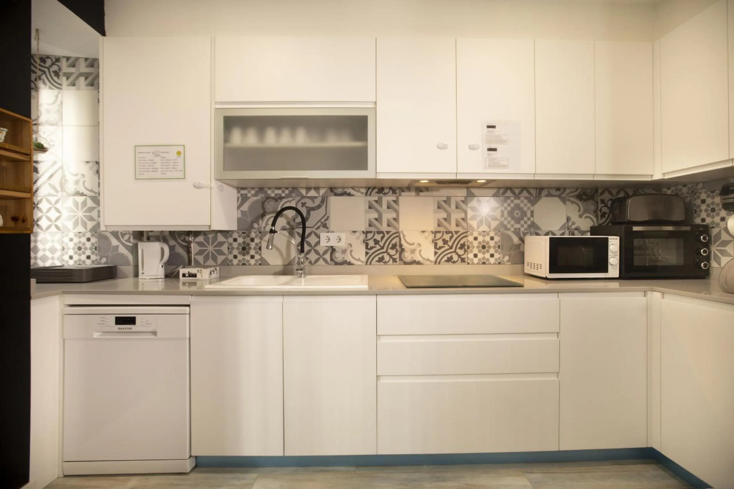 Kitchen or kitchenette in Alojamientos Cantíber