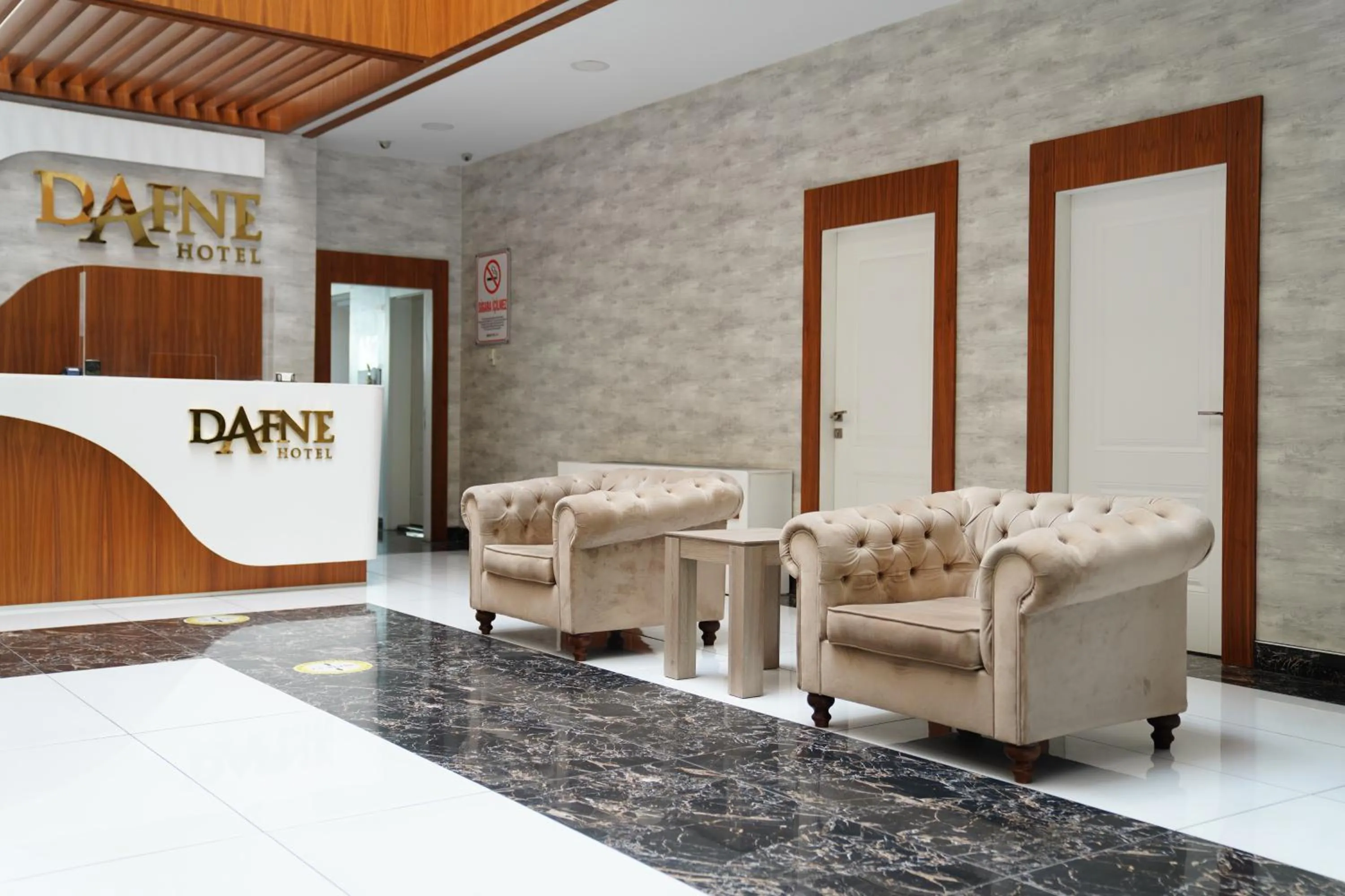 Lobby or reception in Dafne Hotel