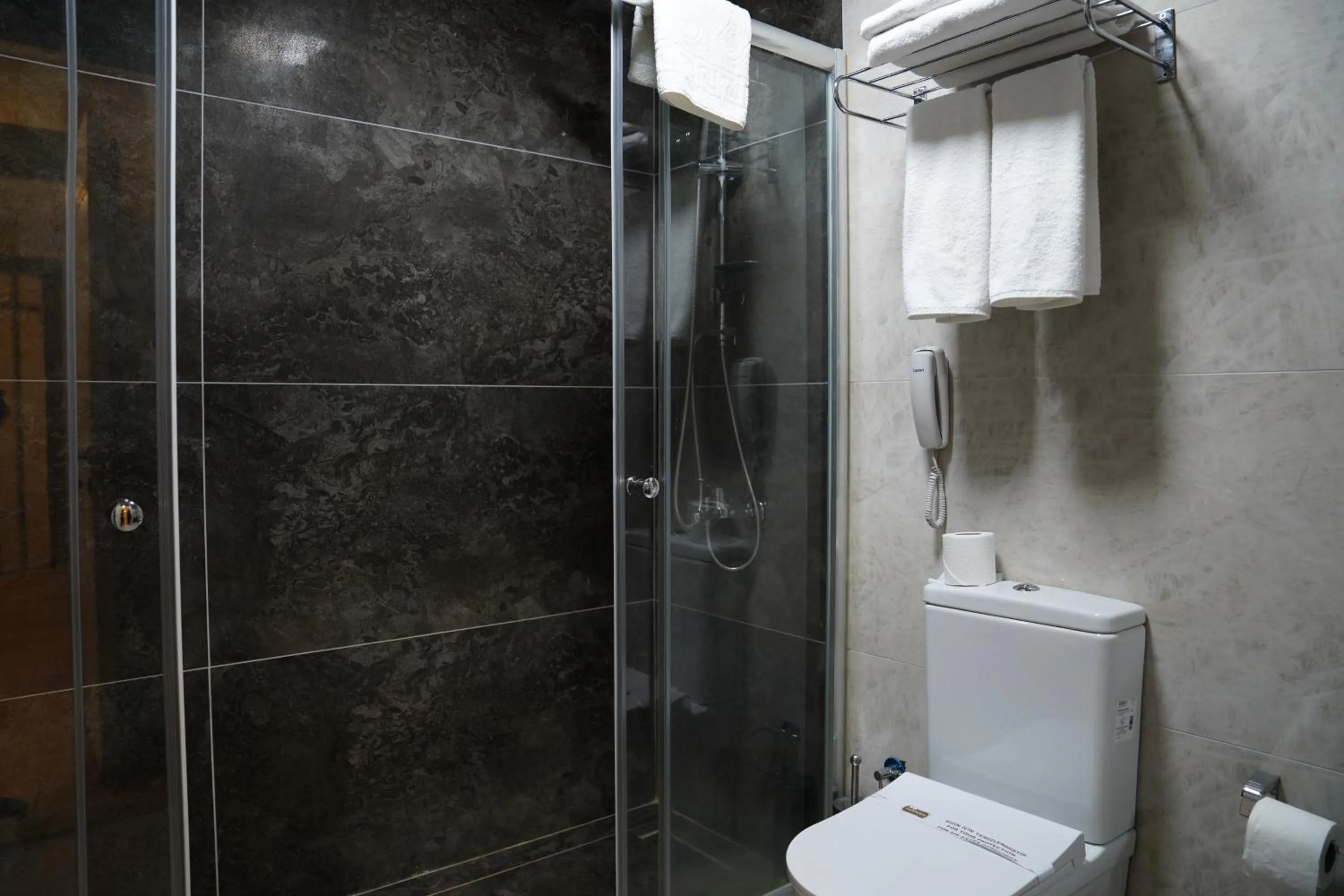 Bathroom in Dafne Hotel