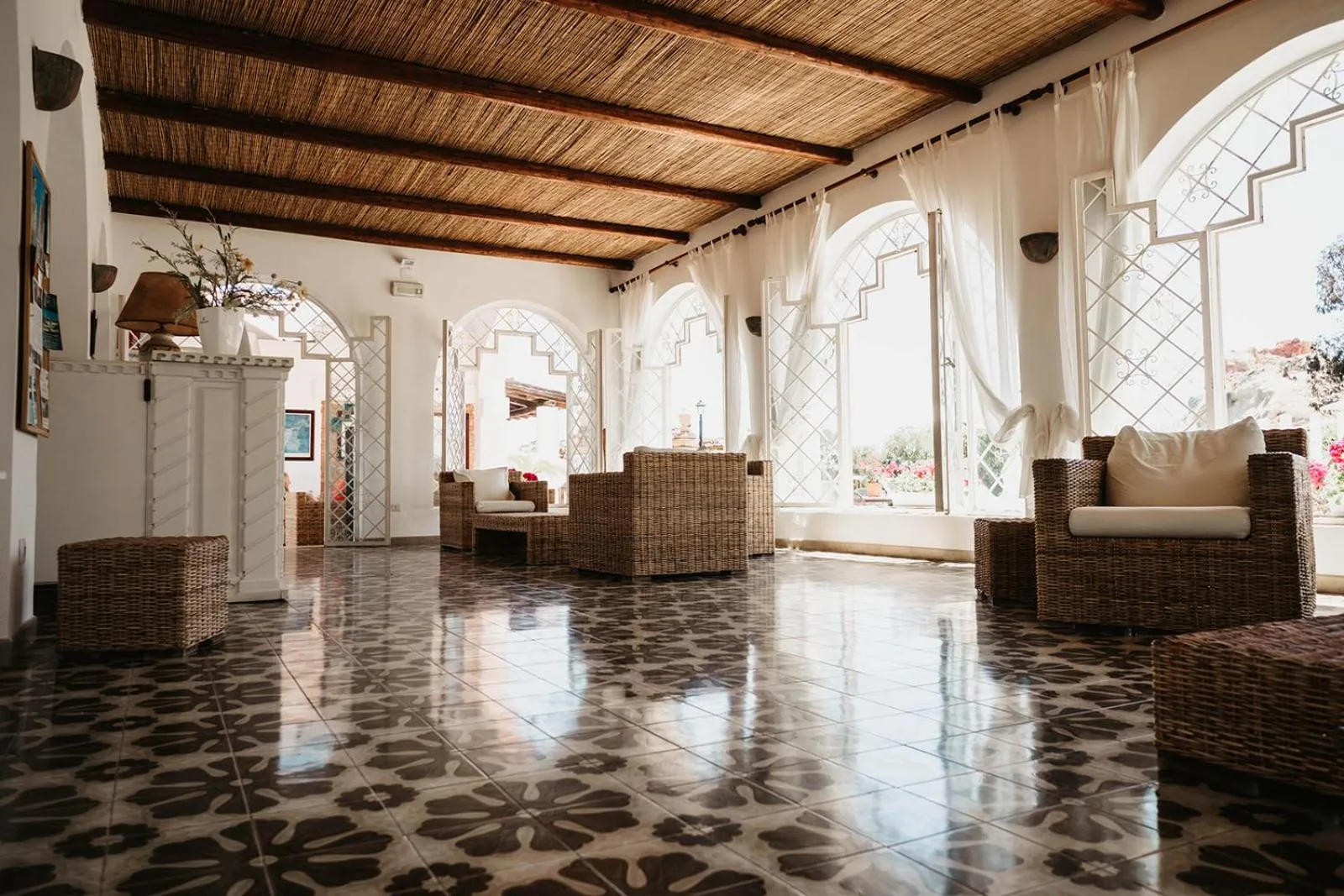 Lobby or reception in Hotel Rojas