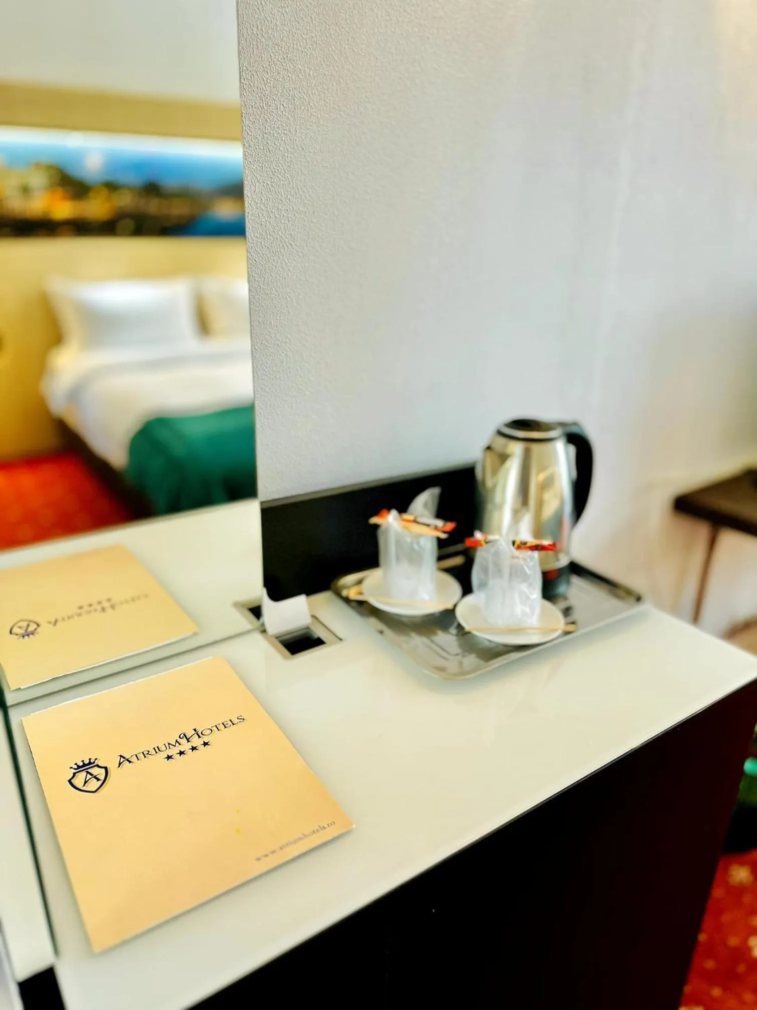 View (from property/room), Bed in Andy Grand Hotel