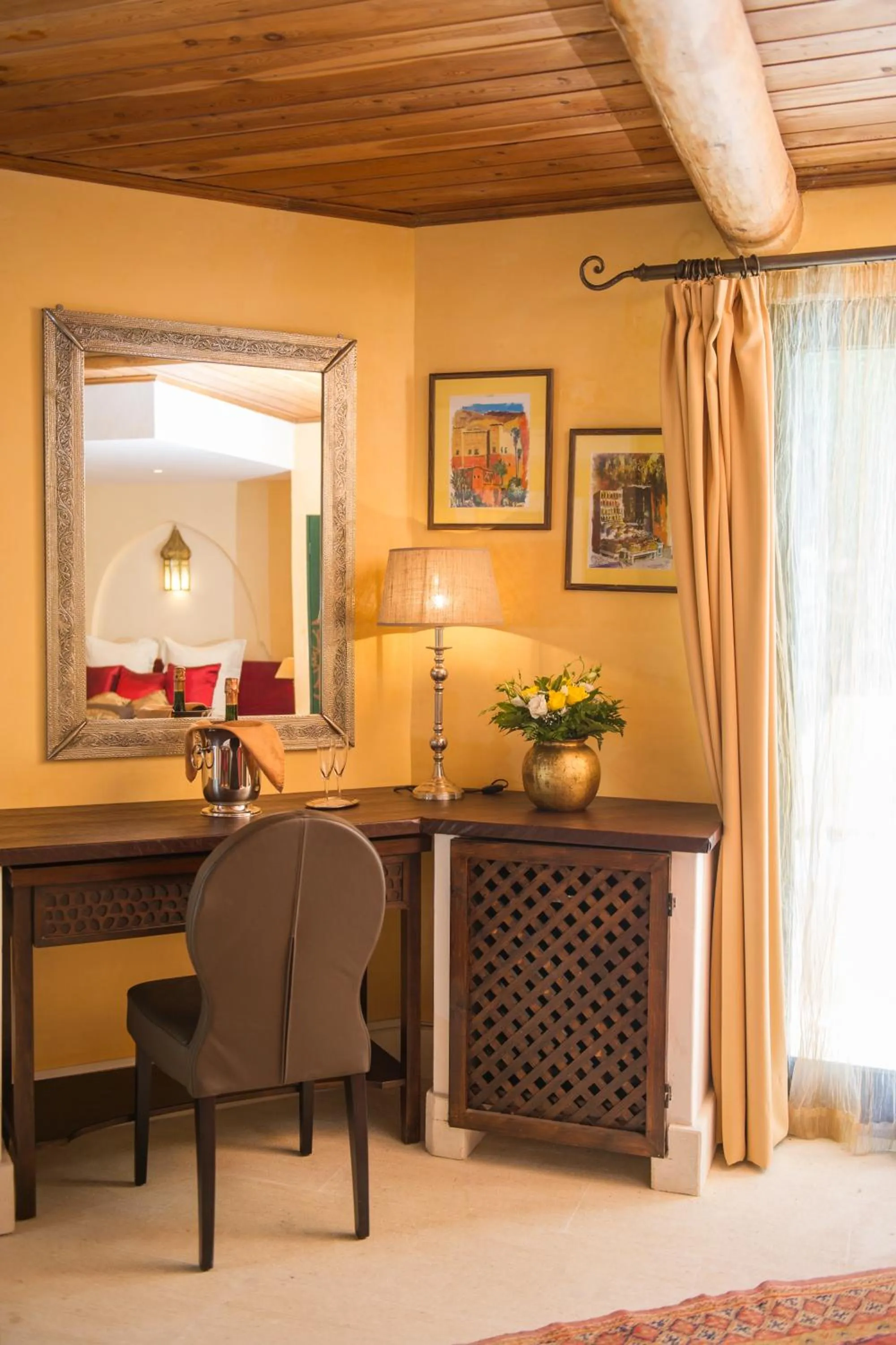 Seating area in La Villa Majorelle