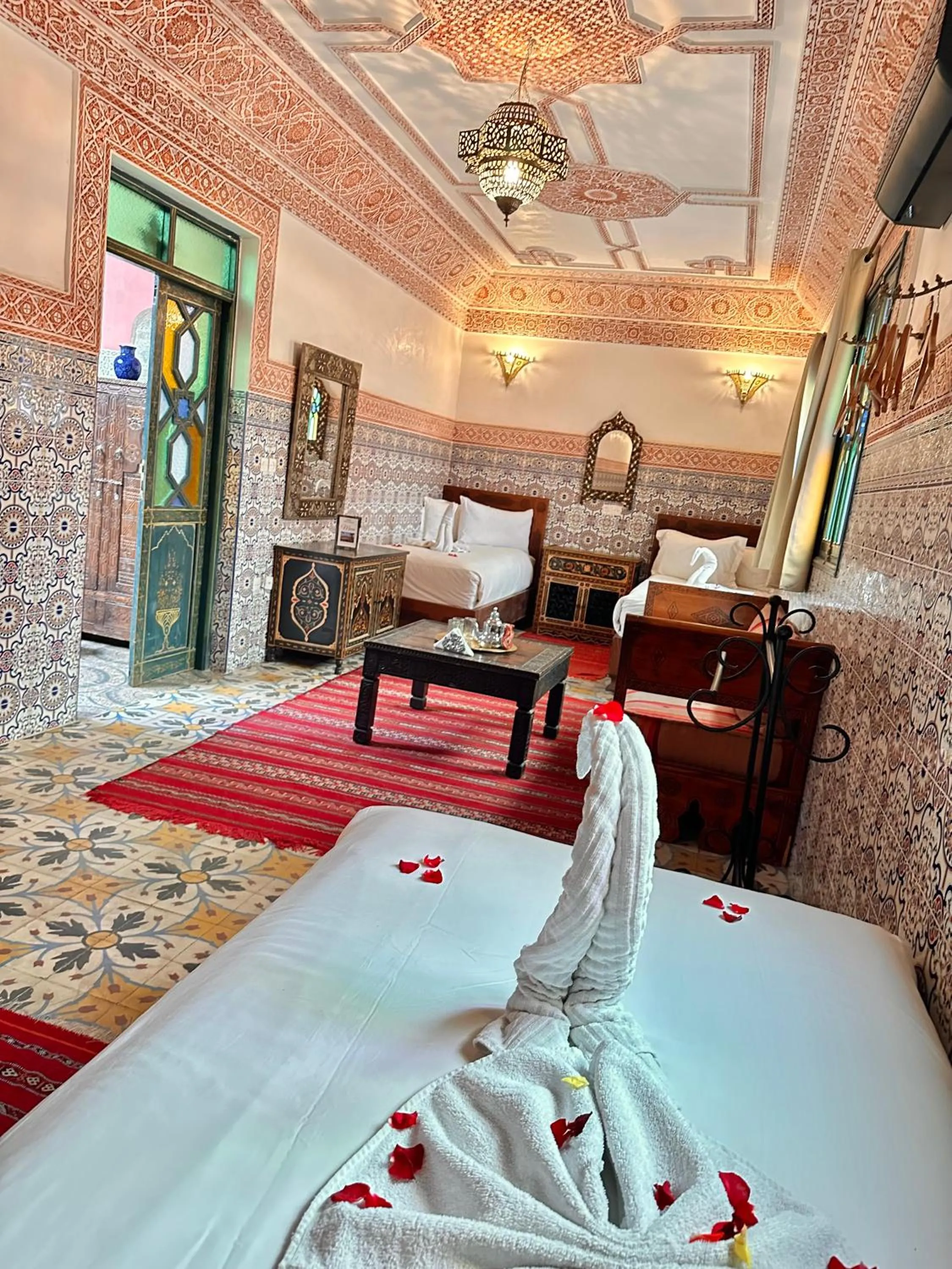 Bed in Riad Tasneem