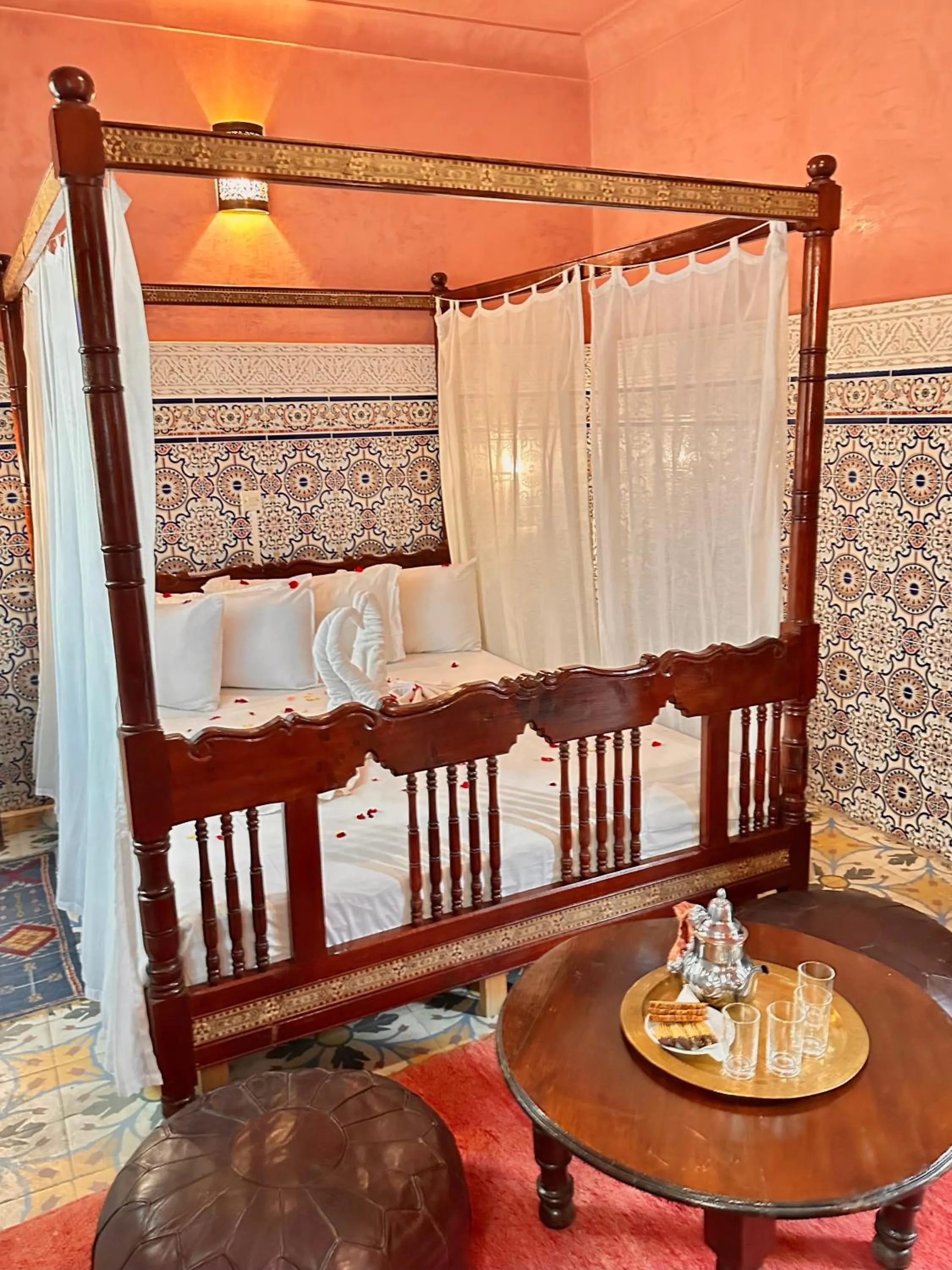 Bed in Riad Tasneem