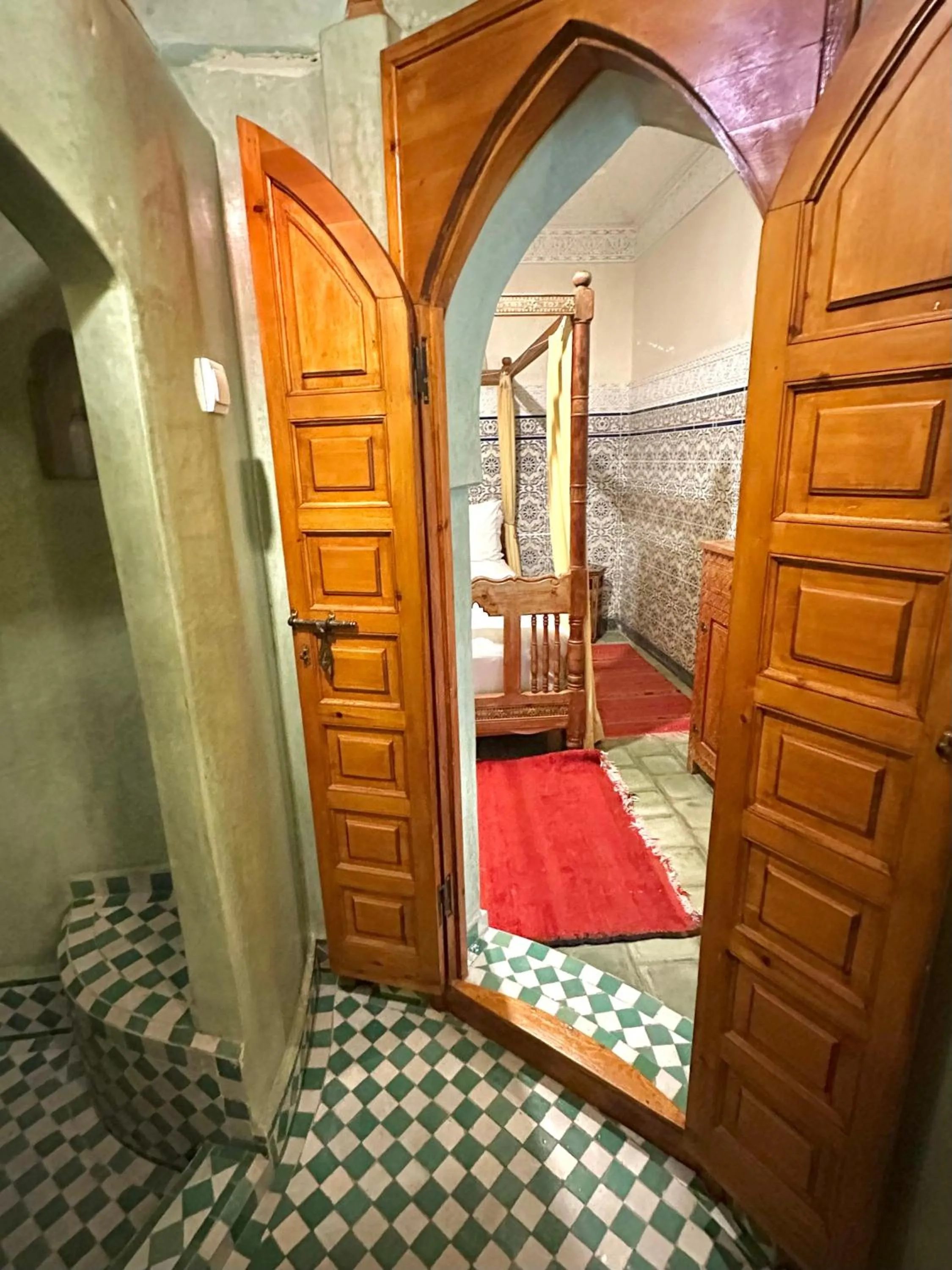 Bed in Riad Tasneem