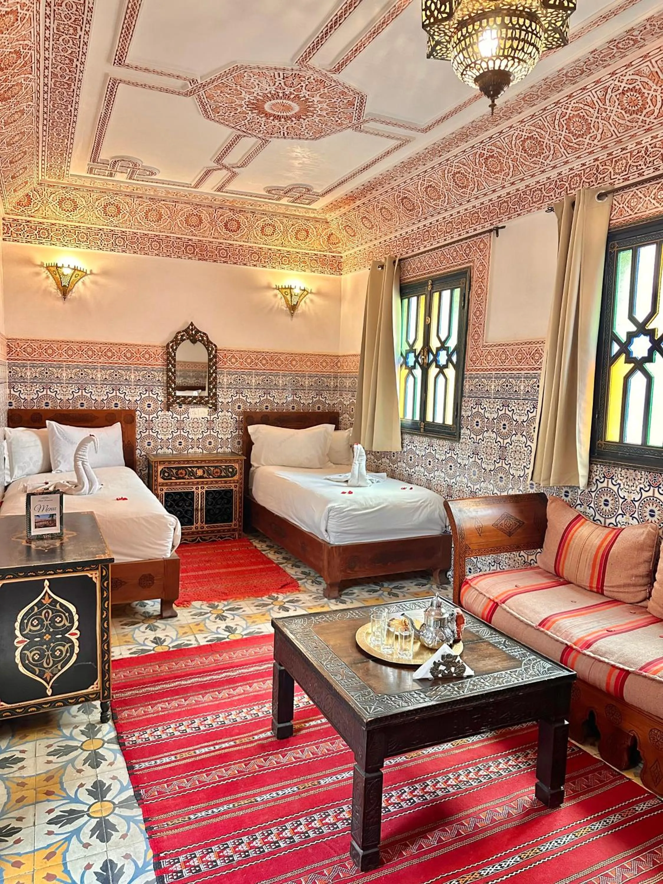 Bed in Riad Tasneem